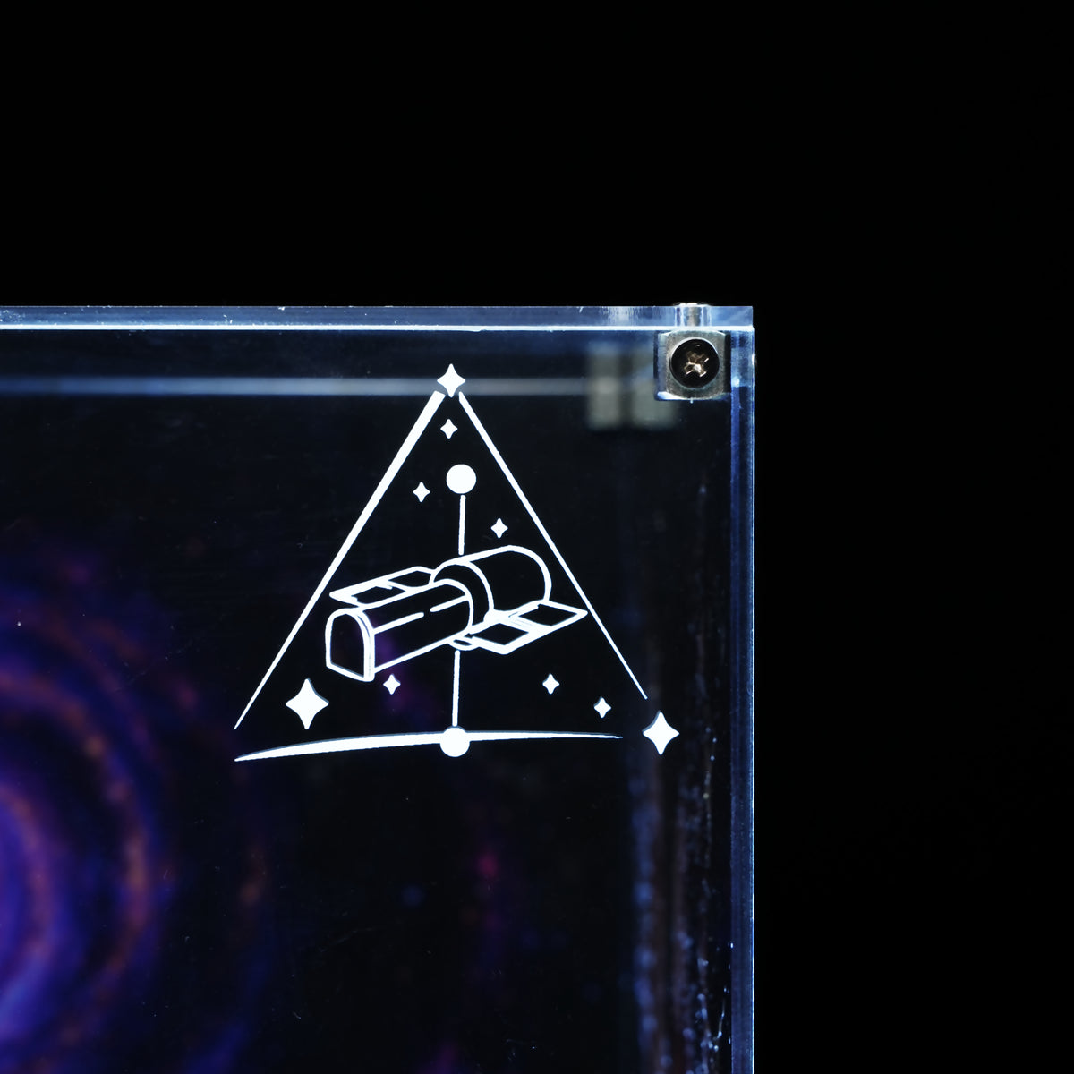 LED Light Acrylic Display Case for LEGO® Icons 11382 Hubble Space Telescope (LEGO® Set Not Included).