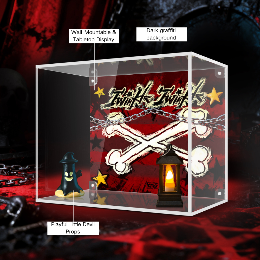 Acrylic Display Case for POP MART® Twinkle Twinkle “Little Devil Star Figure“ (Model Not Included)