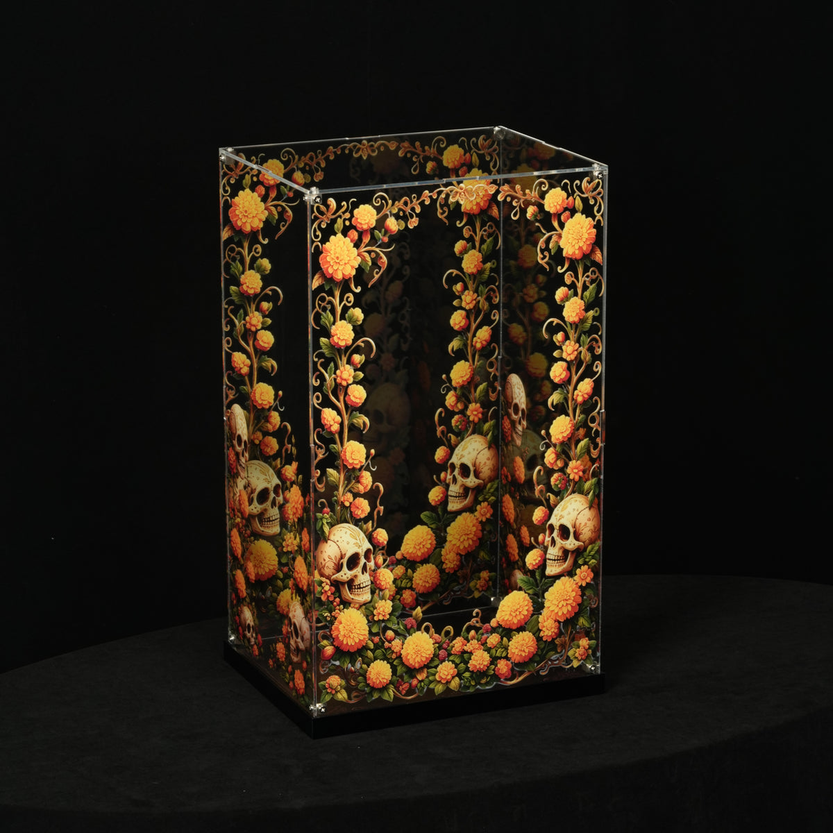 LED Light Acrylic Display Case for LEGO® Ideas 21372 La Catrina (LEGO® Set Not Included)