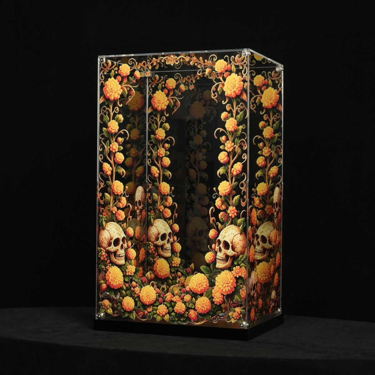 LED Light Acrylic Display Case for LEGO® Ideas 21372 La Catrina (LEGO® Set Not Included)