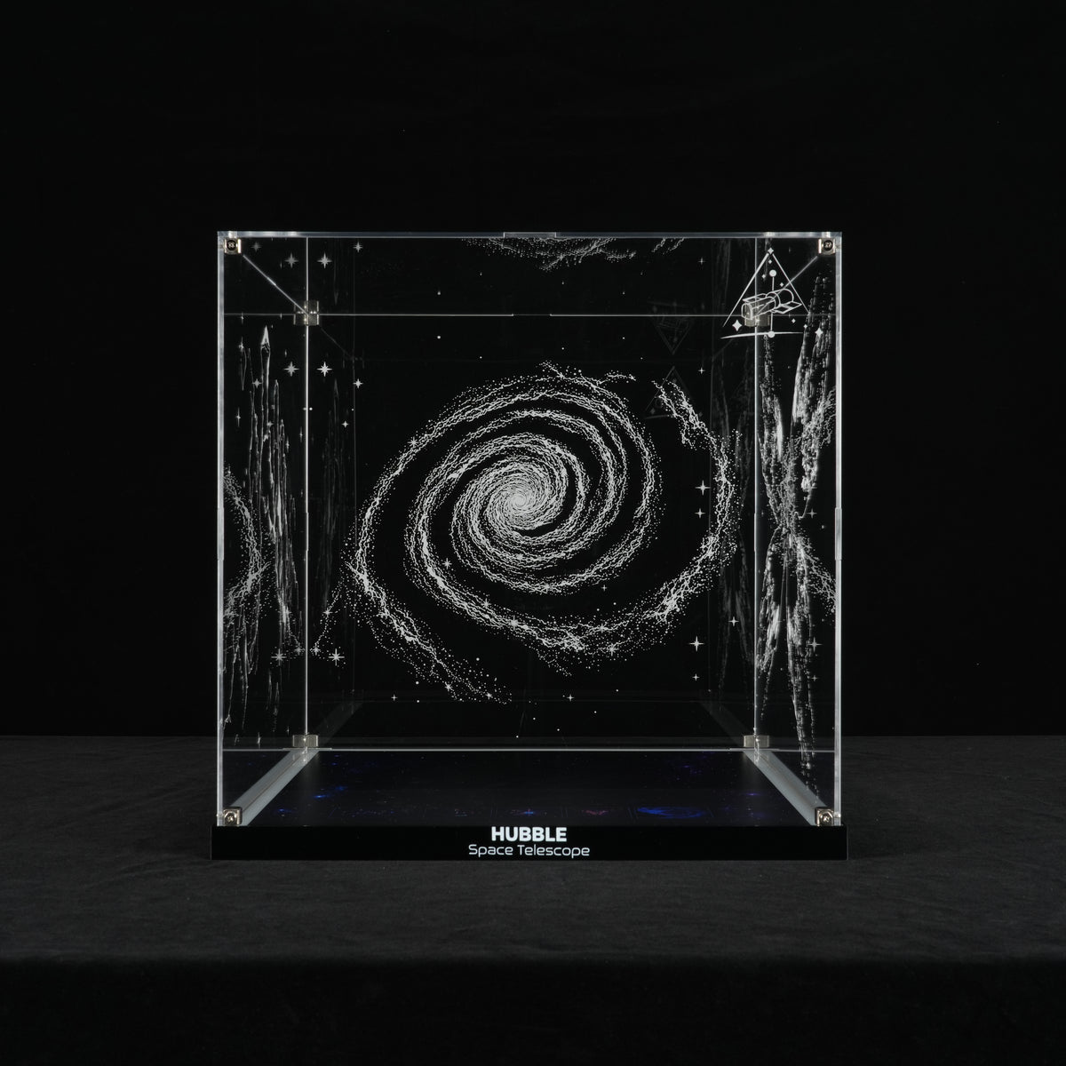 LED Light Acrylic Display Case for LEGO® Icons 11382 Hubble Space Telescope (LEGO® Set Not Included).