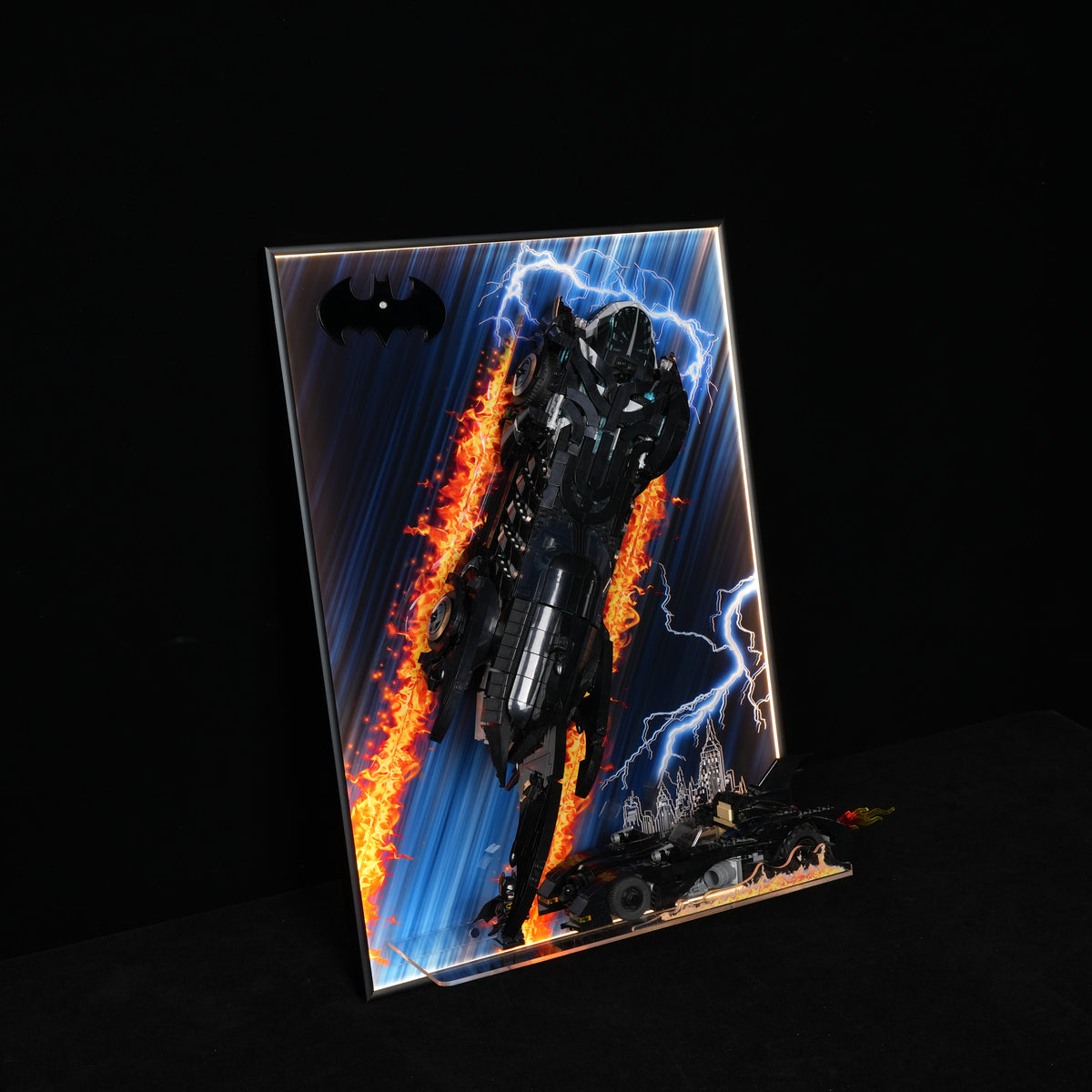 LED Display Wall Mount for LEGO® Batman™ 42239/76332 Batmobile™ Tumbler (LEGO® Set NOT Included)