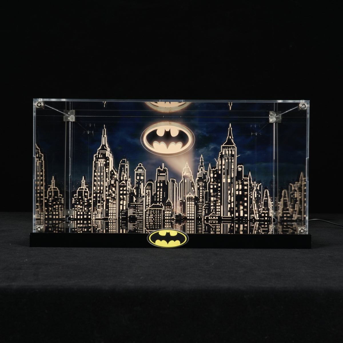LED Light Acrylic Display Case for LEGO® Batman™ 42239 Batmobile™ Tumbler (LEGO® Set Not Included)