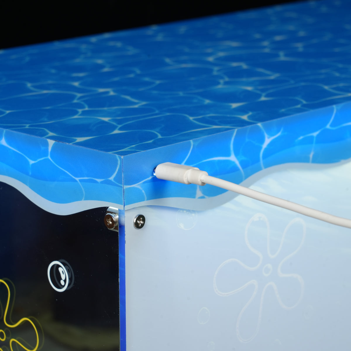 LED Light Acrylic Display Case for LEGO® Icons 11386 SpongeBob SquarePants: Bikini Bottom (LEGO® Set Not Included).