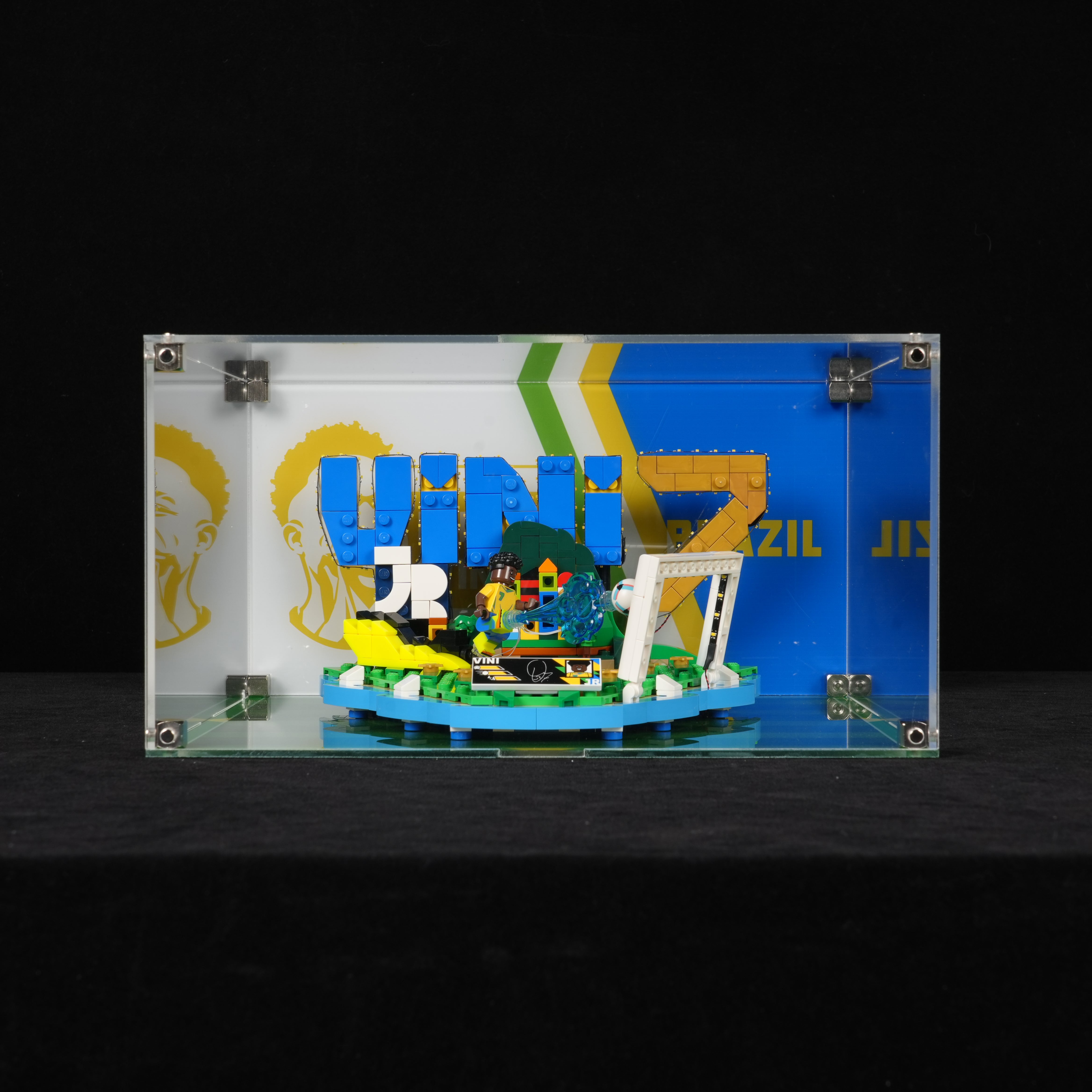 Acrylic Display Case for LEGO® Editions 43027 Vini Jr. – Football Highlights (LEGO® Set NOT Included)