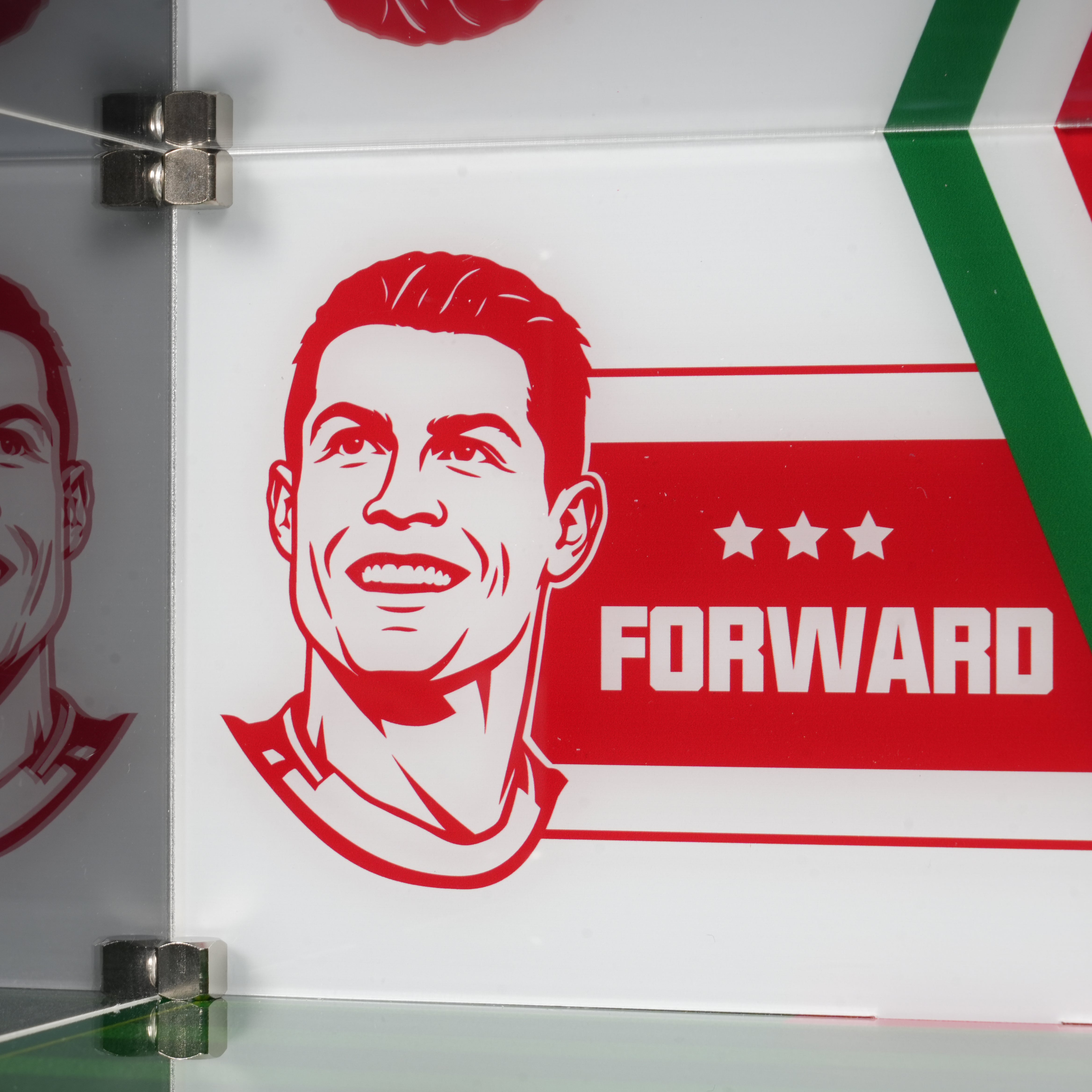 Acrylic Display Case for LEGO® Editions 43012 Cristiano Ronaldo – Football Highlights (LEGO® Set NOT Included)