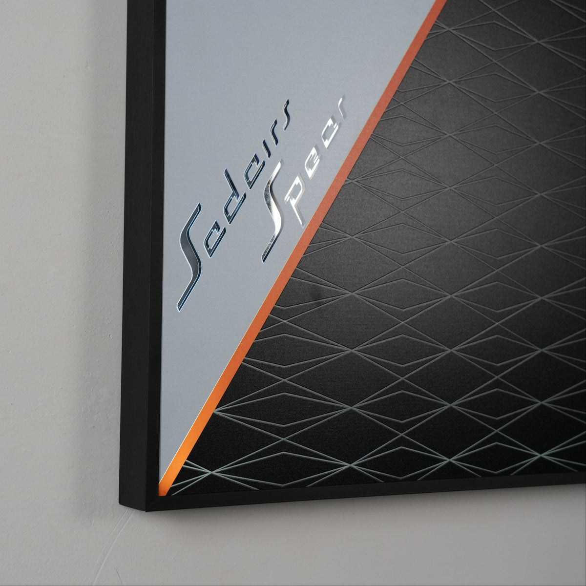 Acrylic Display Wall Mount for Technic 42232 Koenigsegg Sadair's Spear Megacar (LEGO® Set Not Included).