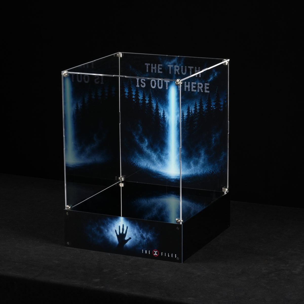 With Gift Item Space - Acrylic Display Case for LEGO® Ideas 21369 The X-Files (LEGO® Set Not Included)