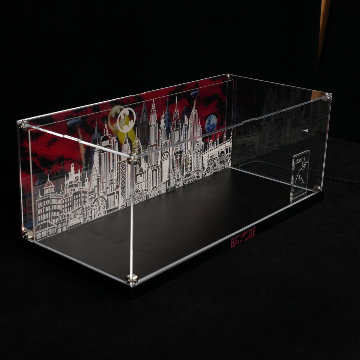 LED Light Acrylic Display Case for LEGO® Batman™ 76355 Batman Returns™ Batmobile™ (LEGO® Set NOT Include)