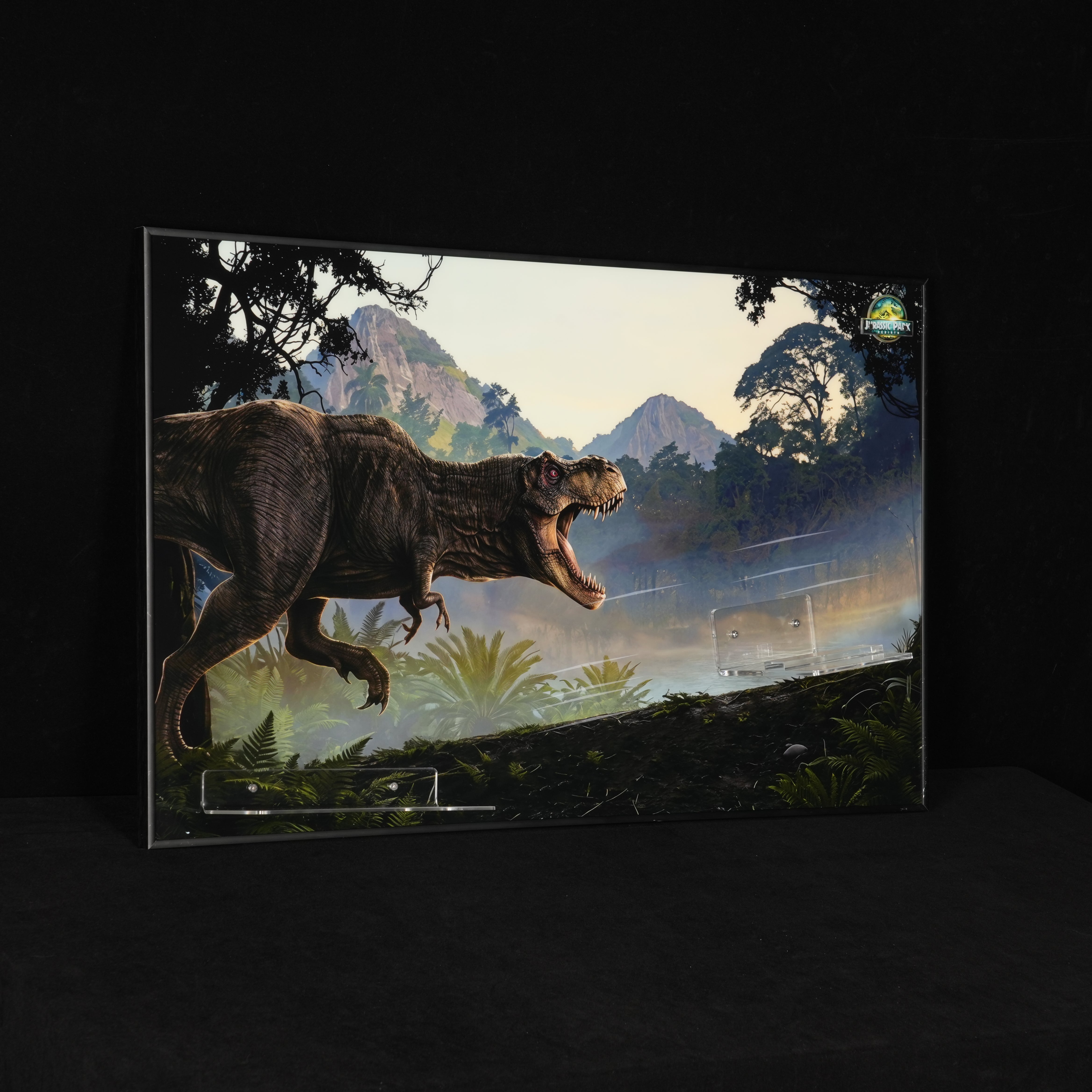Acrylic Display Wall Mount for LEGO® Jurassic World™ 77984 Jurassic Park Jeep® Wrangler (LEGO® Set NOT Include)