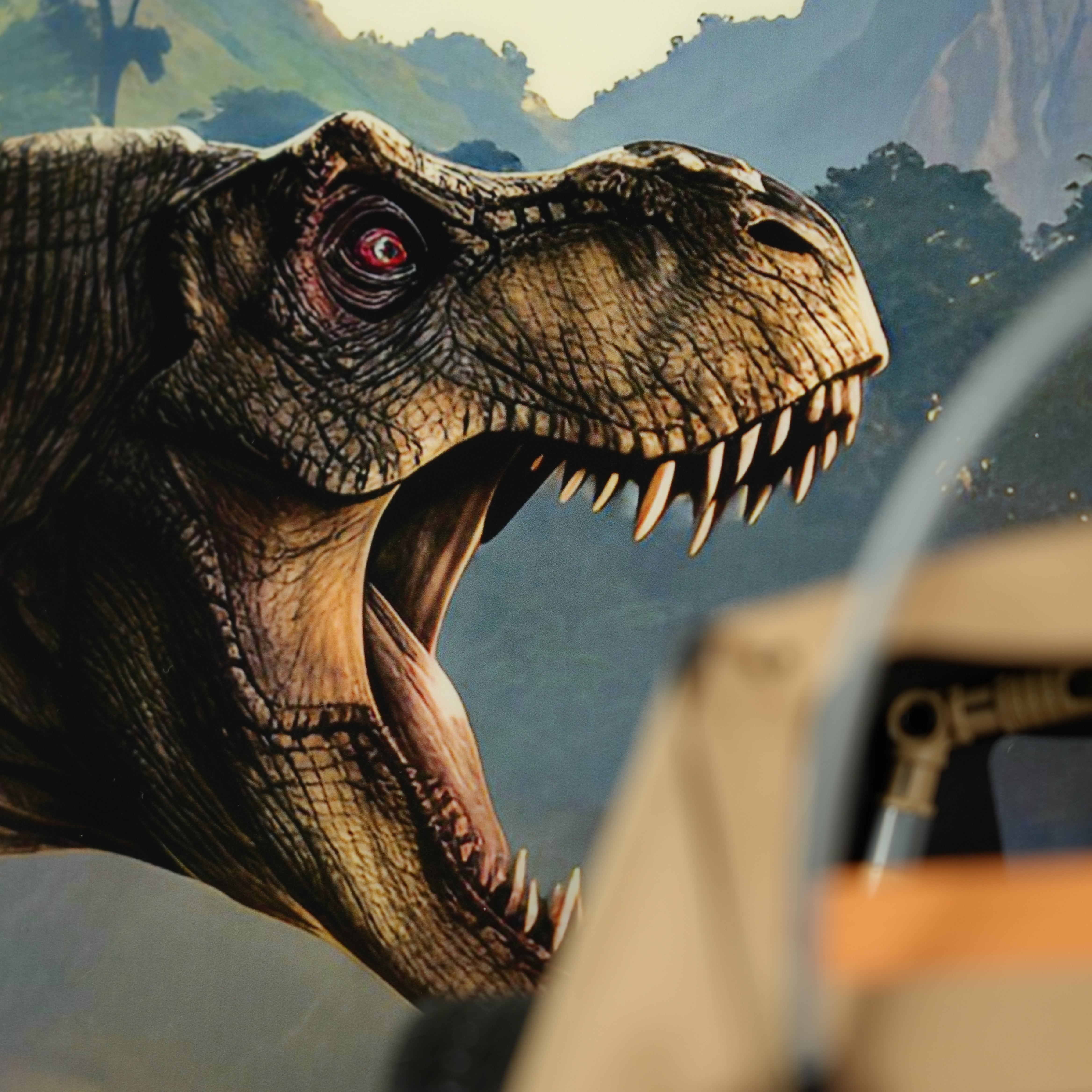 Acrylic Display Wall Mount for LEGO® Jurassic World™ 77984 Jurassic Park Jeep® Wrangler (LEGO® Set NOT Include)