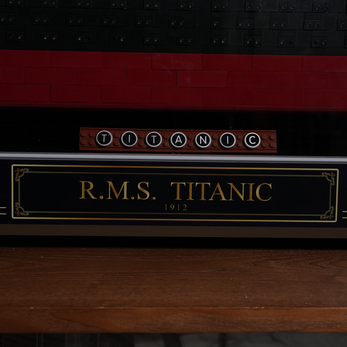 LED Light Acrylic Display Case for LEGO® Icons 10294 Titanic(LEGO® Set Not Included)