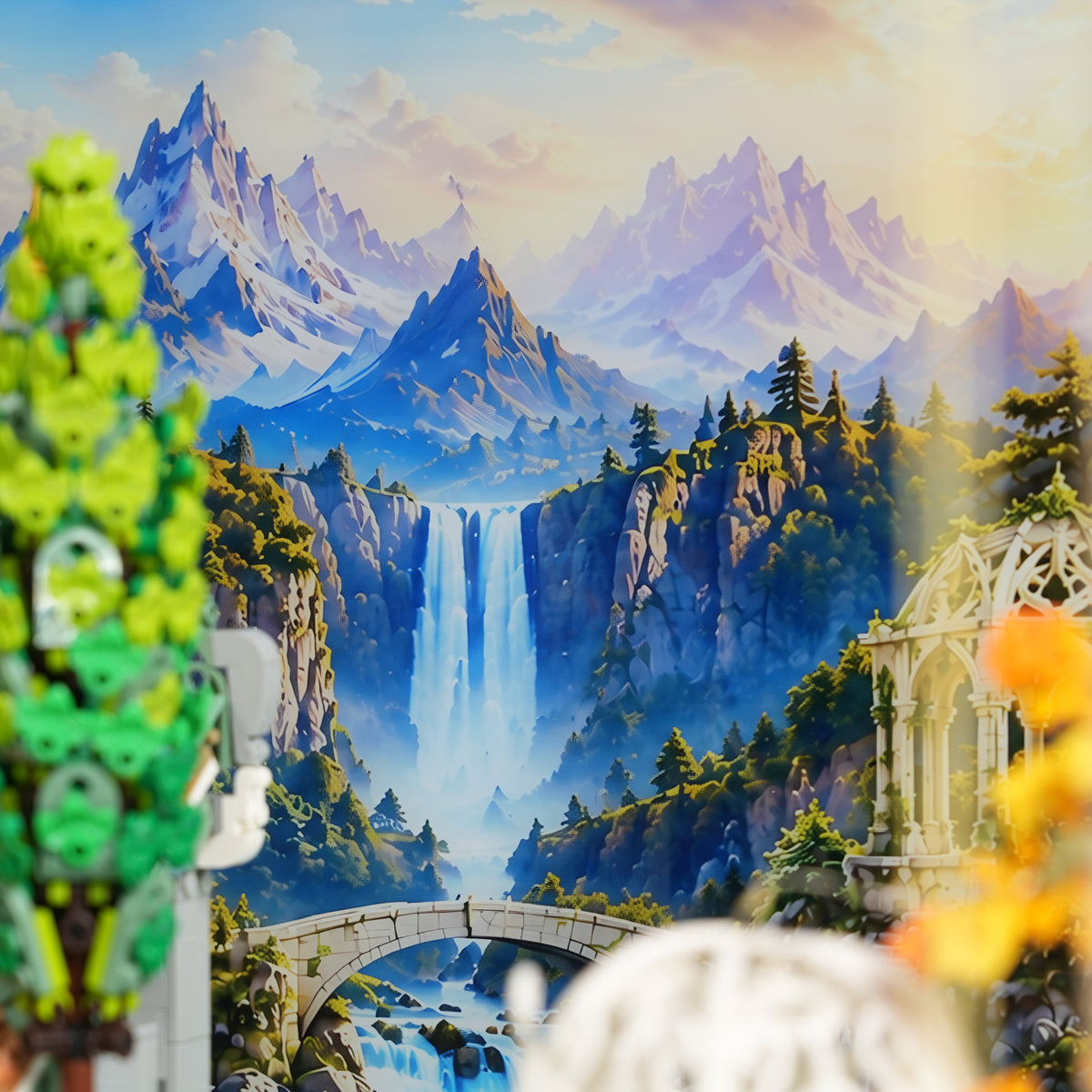 LED Light Acrylic Display Case for LEGO® 10316 RIVENDELL™ (LEGO® Set NOT Included)