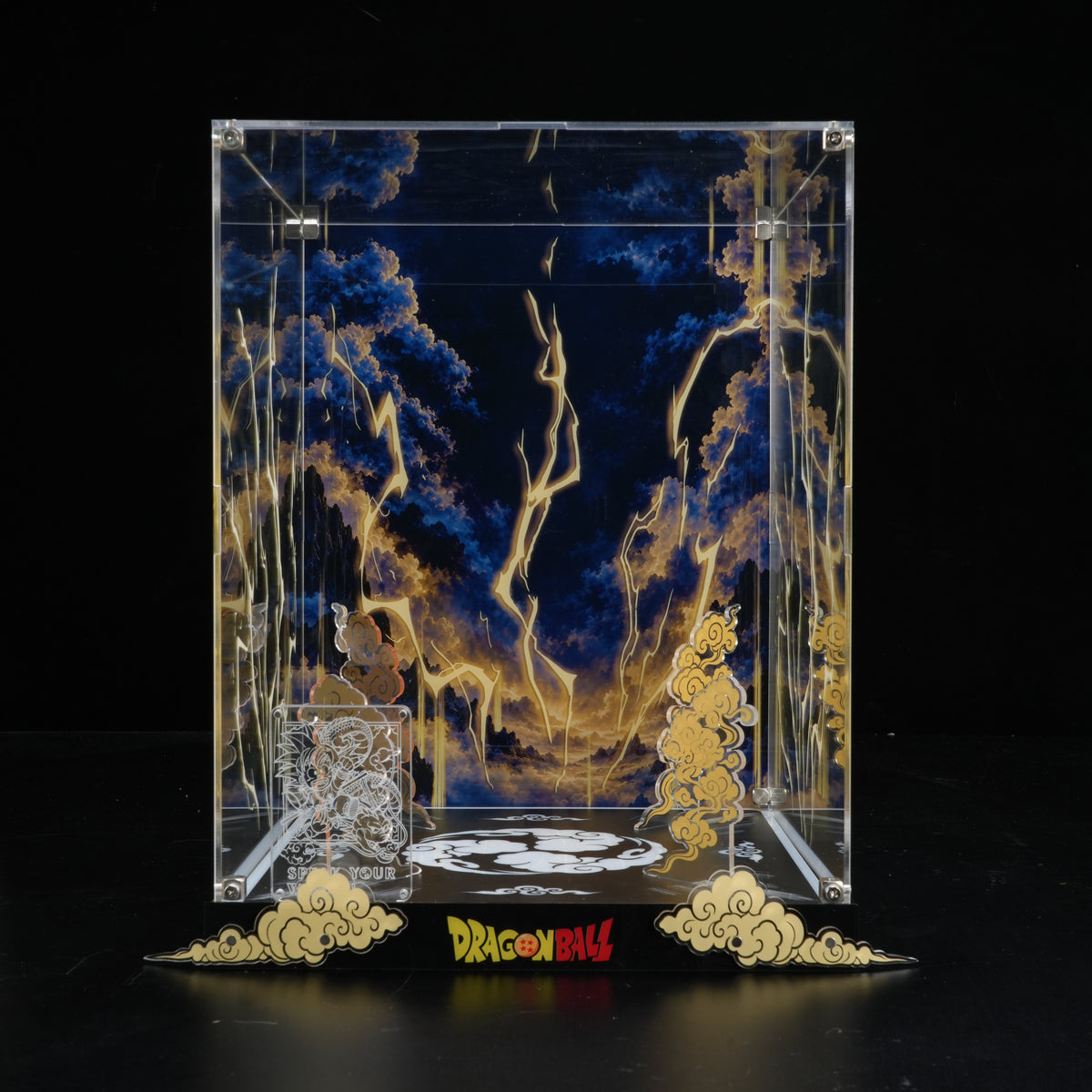 LED Light Acrylic Display Case for LEGO® Icons 11390 Dragon Ball: Shenron & Goku(LEGO® Set Not Included)