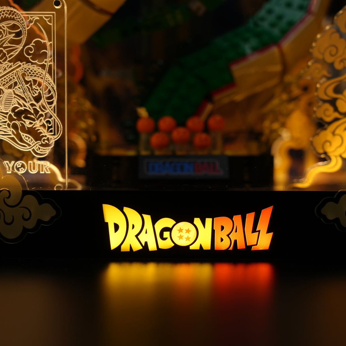 LED Light Acrylic Display Case for LEGO® Icons 11390 Dragon Ball: Shenron & Goku(LEGO® Set Not Included)