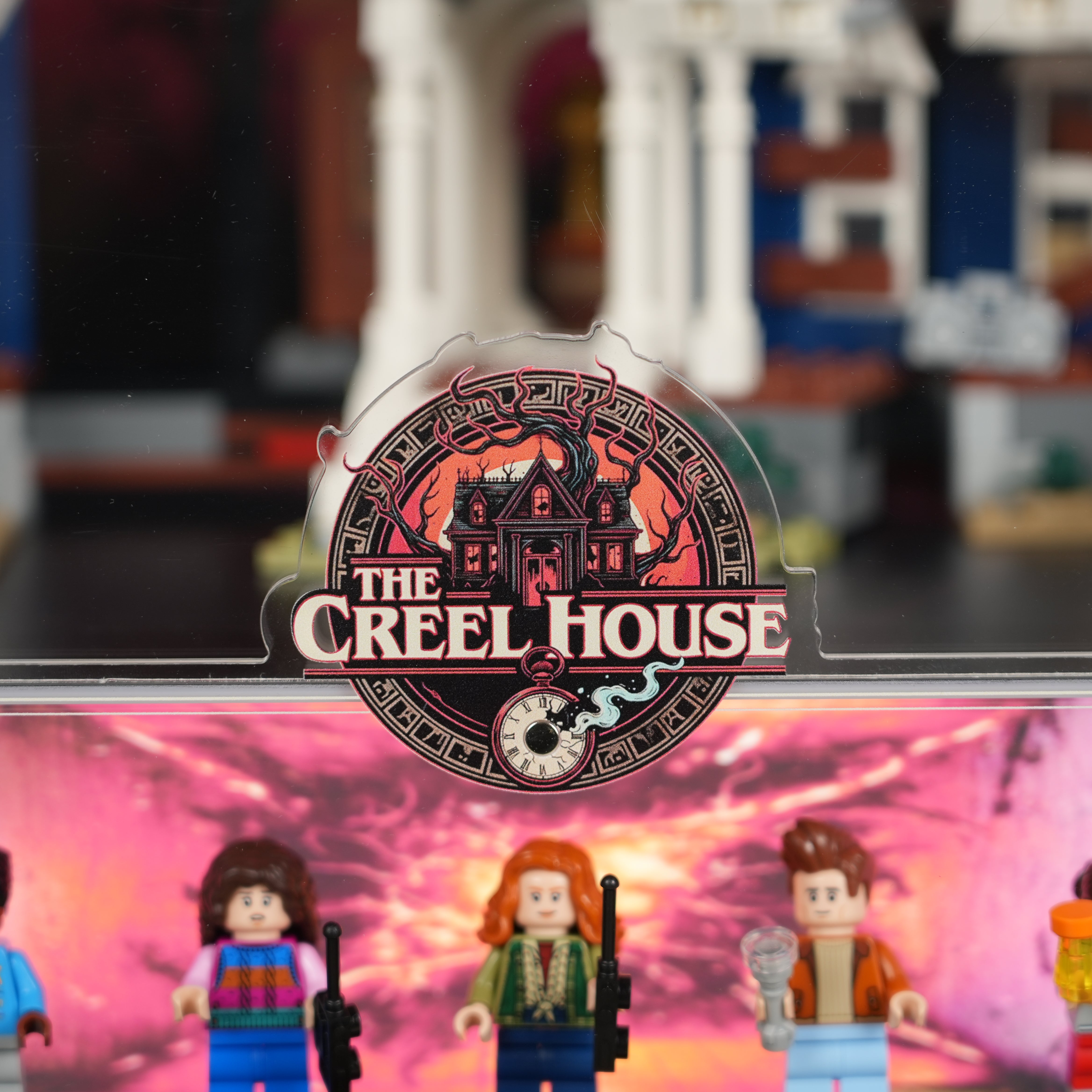 LED Light Acrylic Display Case for LEGO® Icons 11370 Stranger Things: The Creel House (LEGO® Set Not Included).