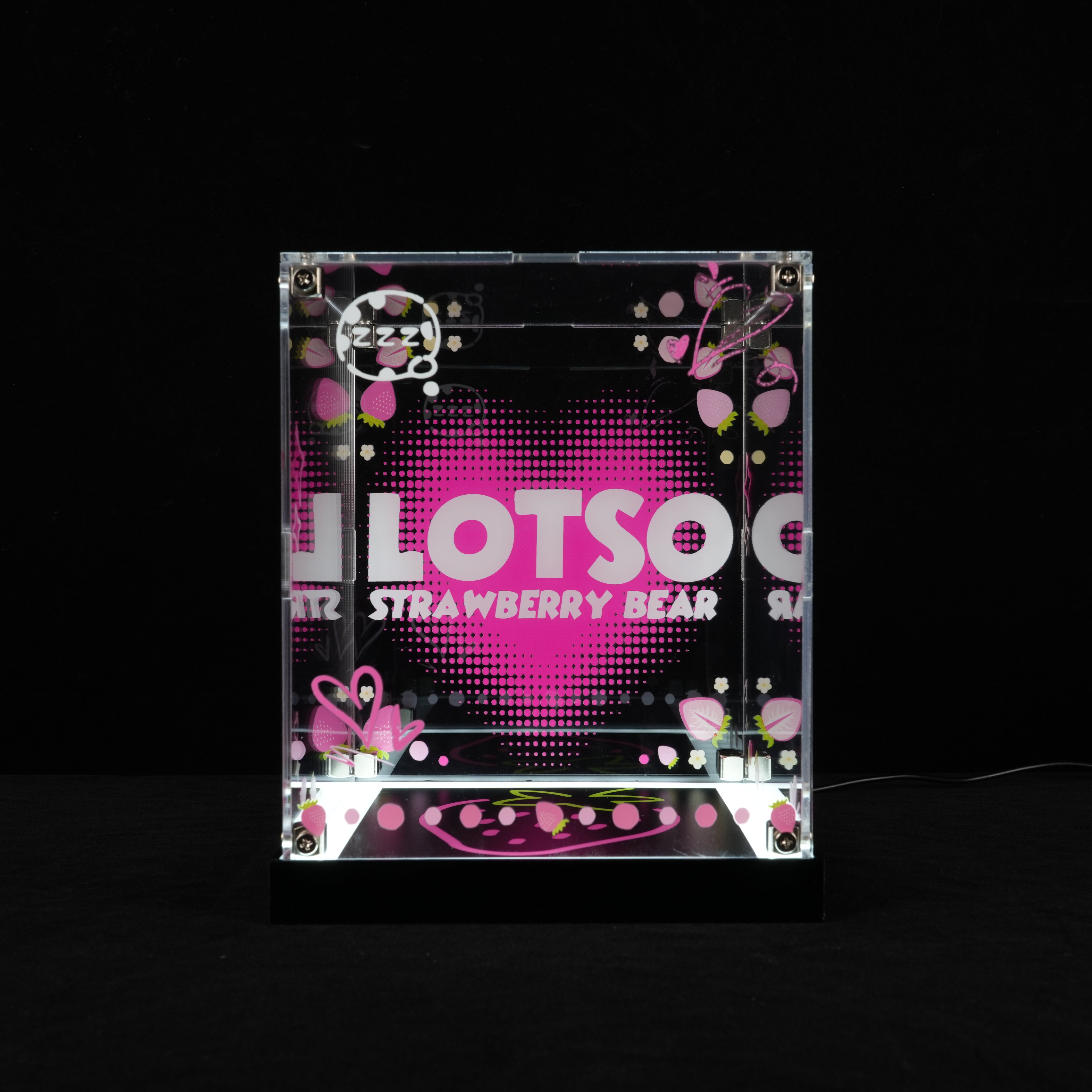 LED Light Acrylic Display Case for LEGO® Disney™ 43306 Lotso (LEGO® Set NOT Include)