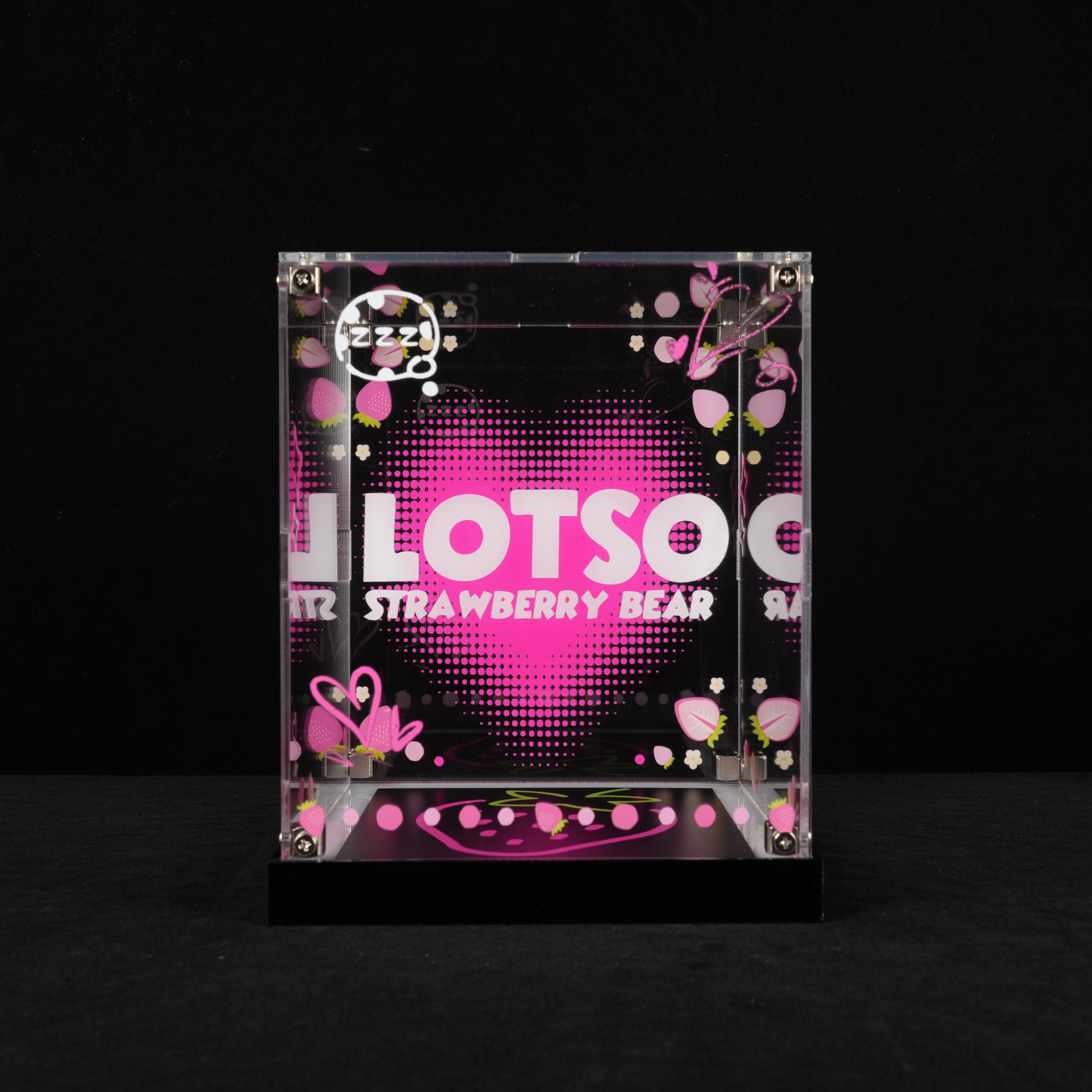LED Light Acrylic Display Case for LEGO® Disney™ 43306 Lotso (LEGO® Set NOT Include)