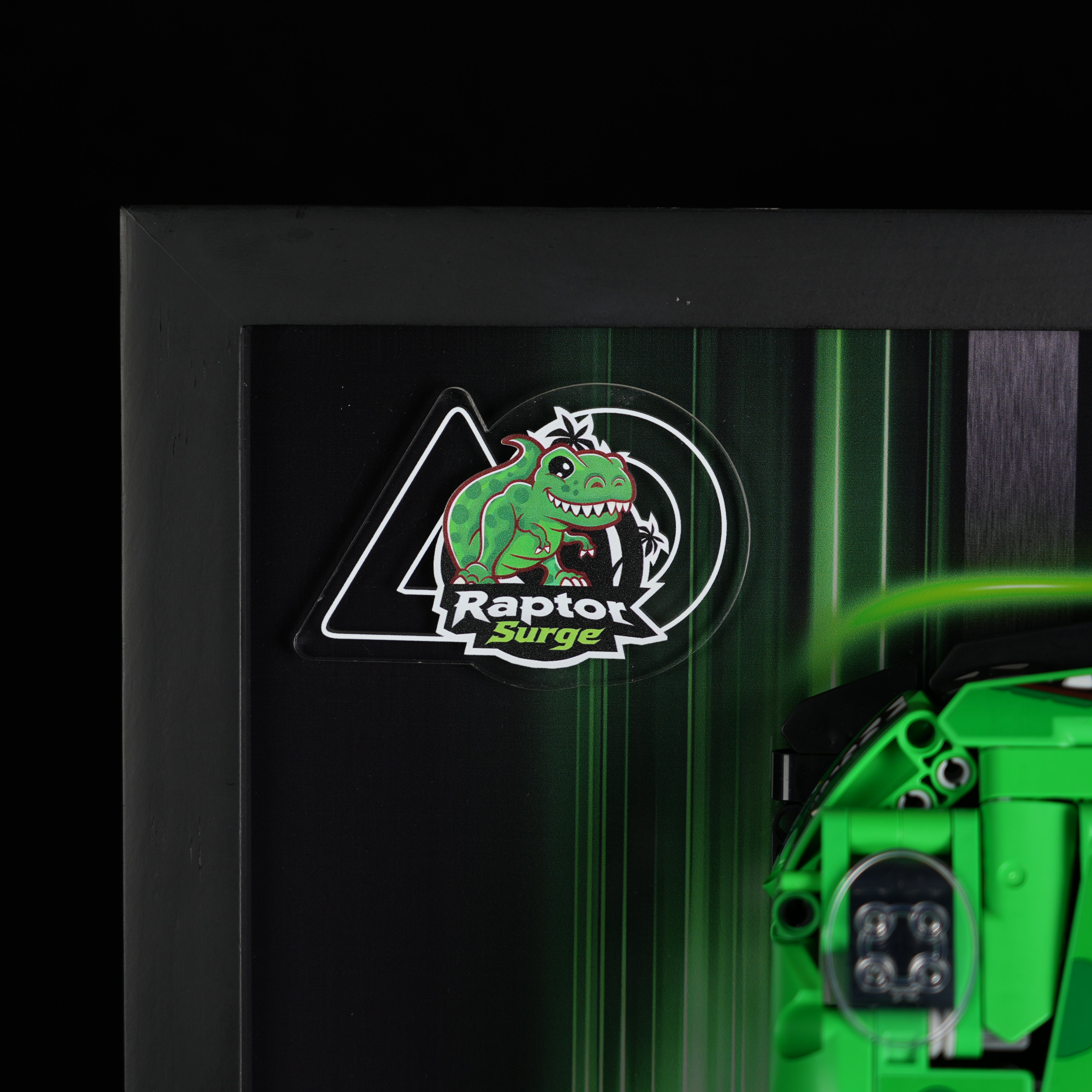 Acrylic Display Wall Mount For LEGO® Technic™ 42224 Porsche 911 GT3 R REXY AO Racing Car (LEGO® Set Not Included)