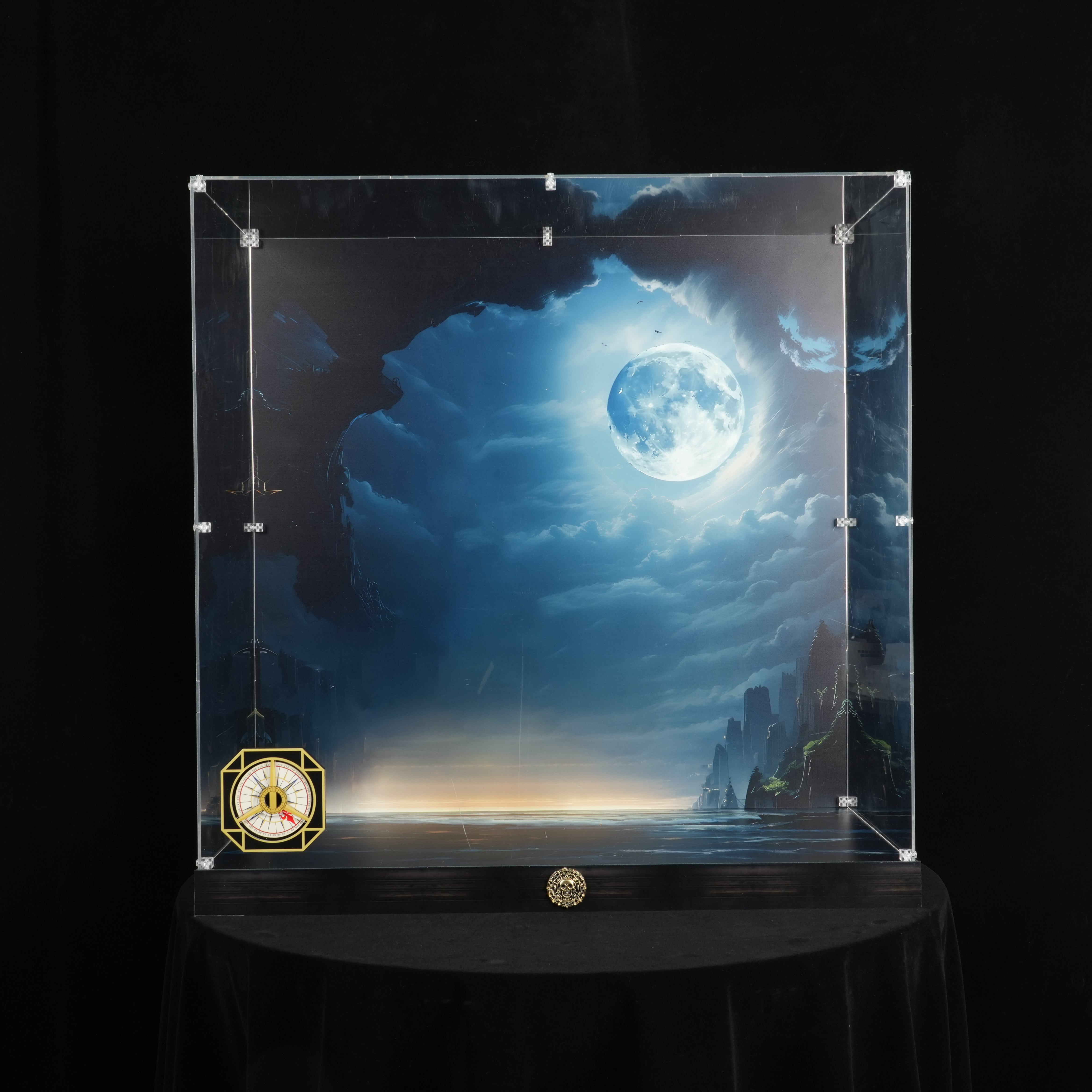 LED Light Acrylic Display Case for LEGO® Icons 10365 Captain Jack Sparrow's Pirate Ship (LEGO® Set Not Included)