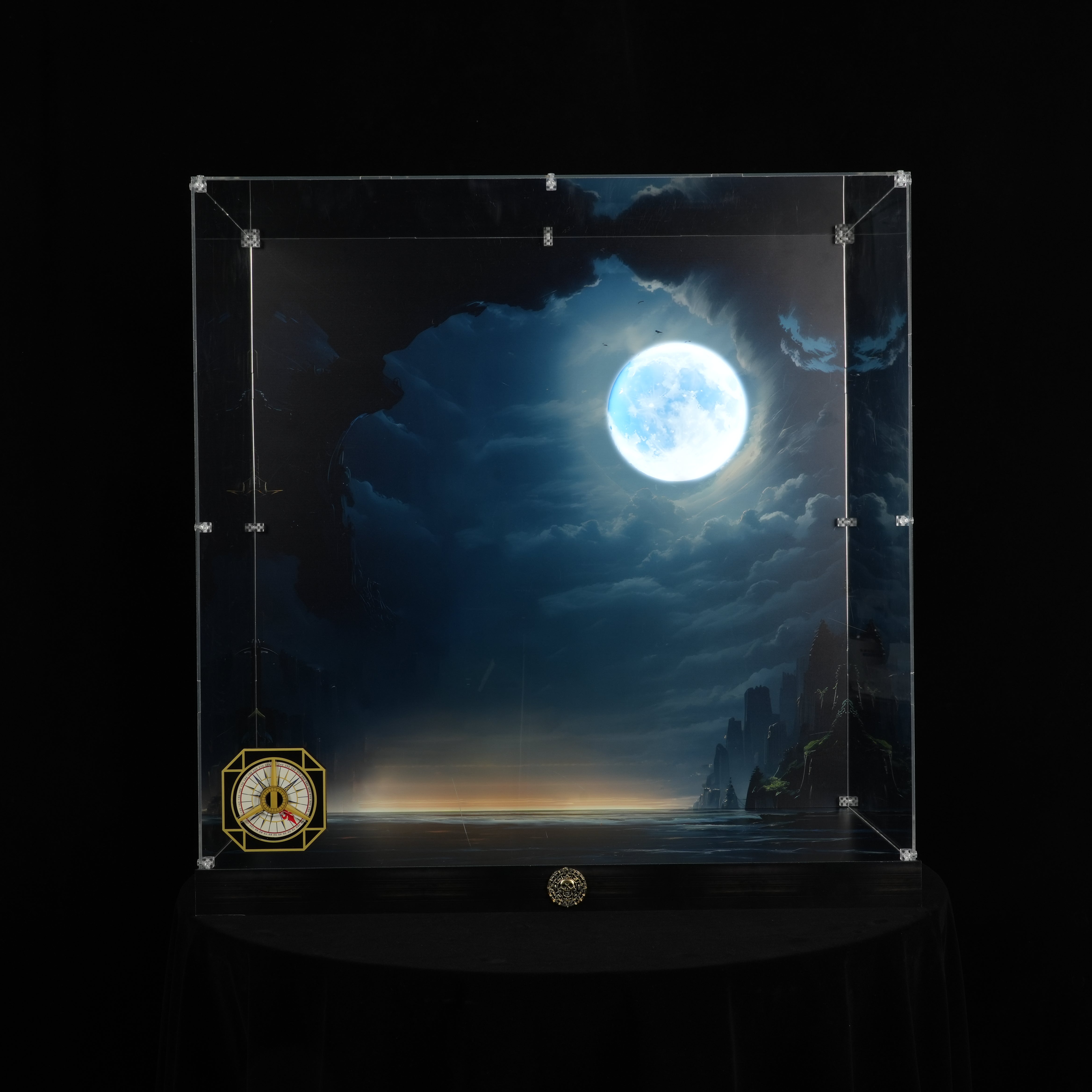 LED Light Acrylic Display Case for LEGO® Icons 10365 Captain Jack Sparrow's Pirate Ship (LEGO® Set Not Included)