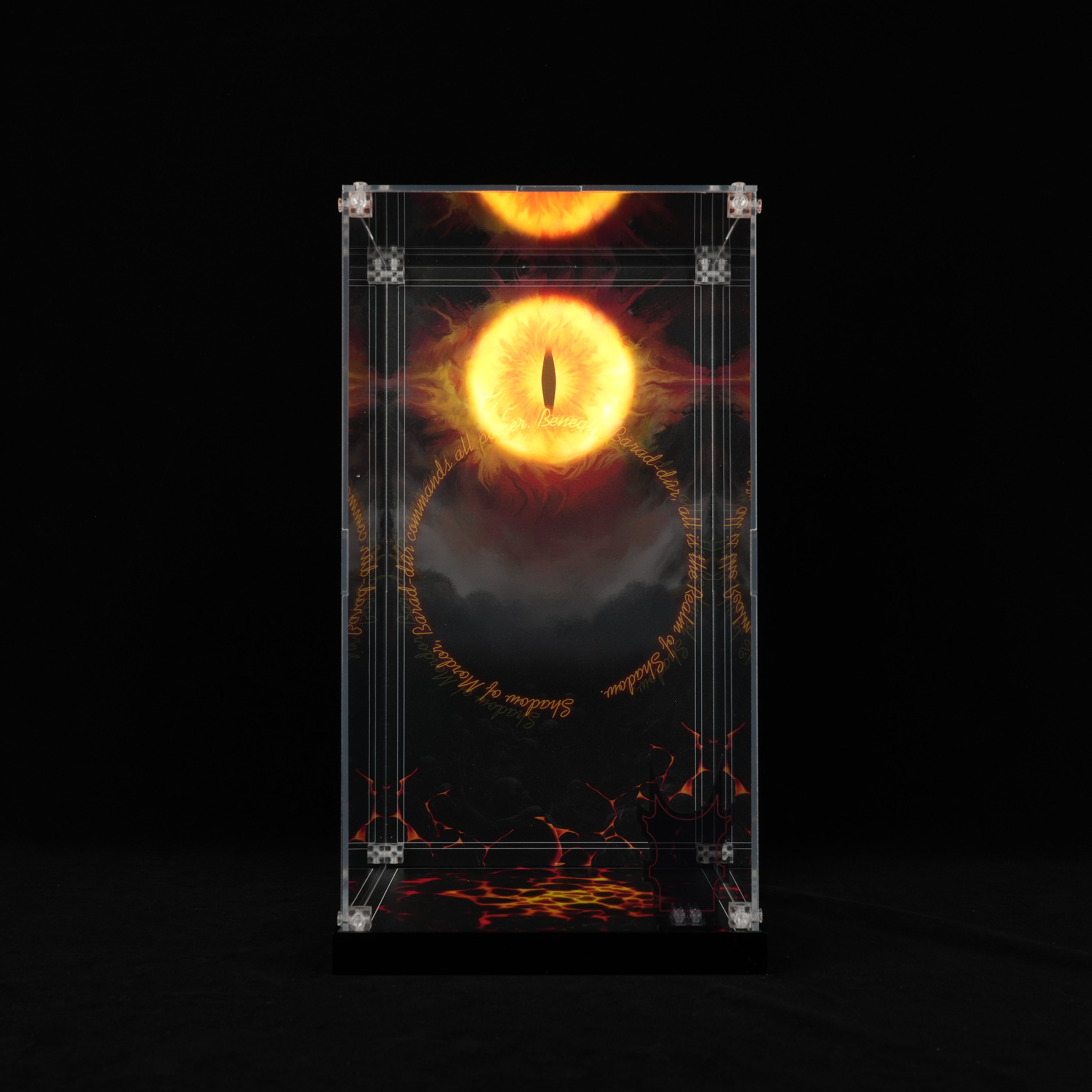 LED Light Acrylic Display Case for LEGO® Icons 11373 The Lord of the Rings: Sauron's Helmet (LEGO® Set NOT Include)