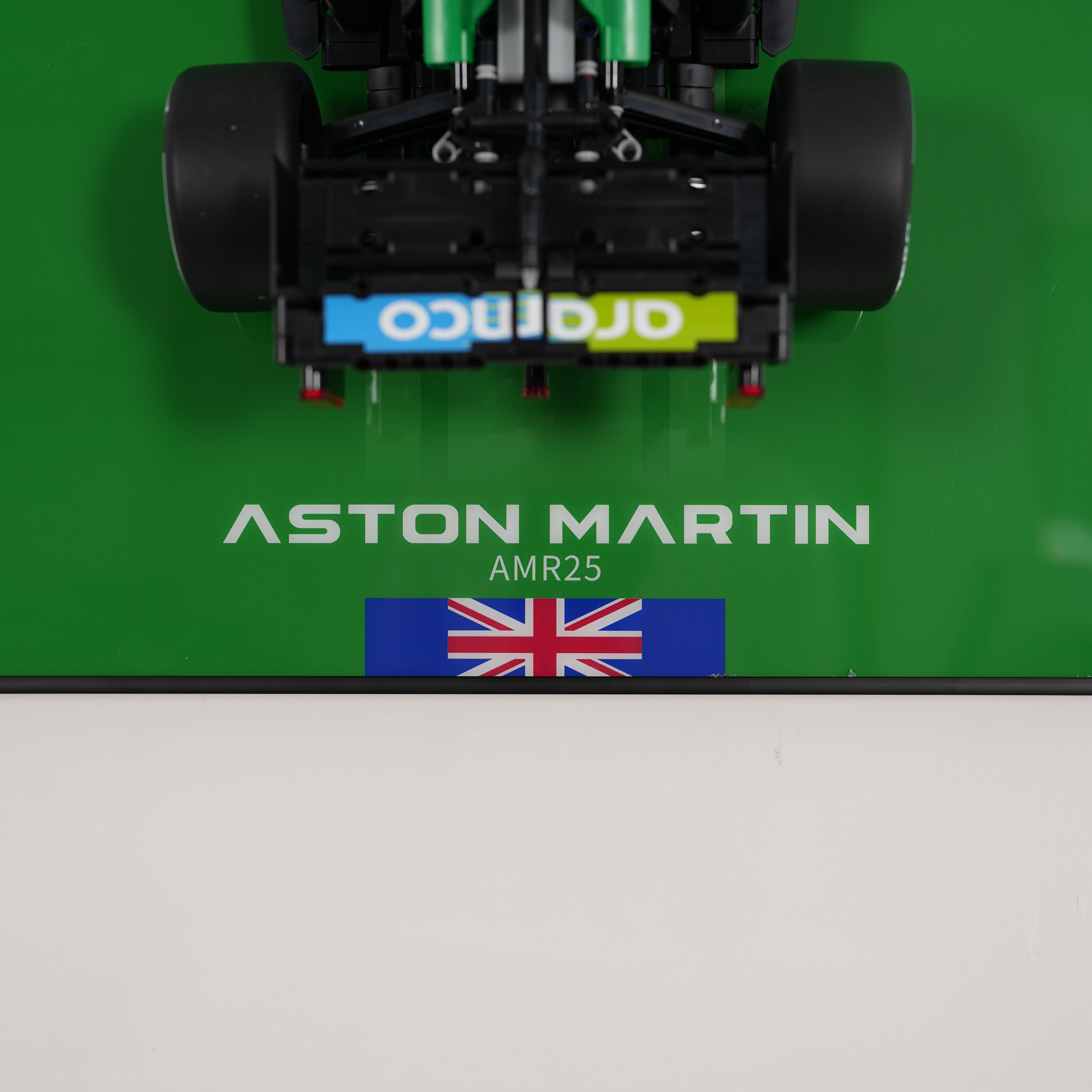 Acrylic Display Wall Mount for LEGO® Technic 42240 Aston Martin Aramco AMR25 F1® Car (LEGO® Set NOT Include)