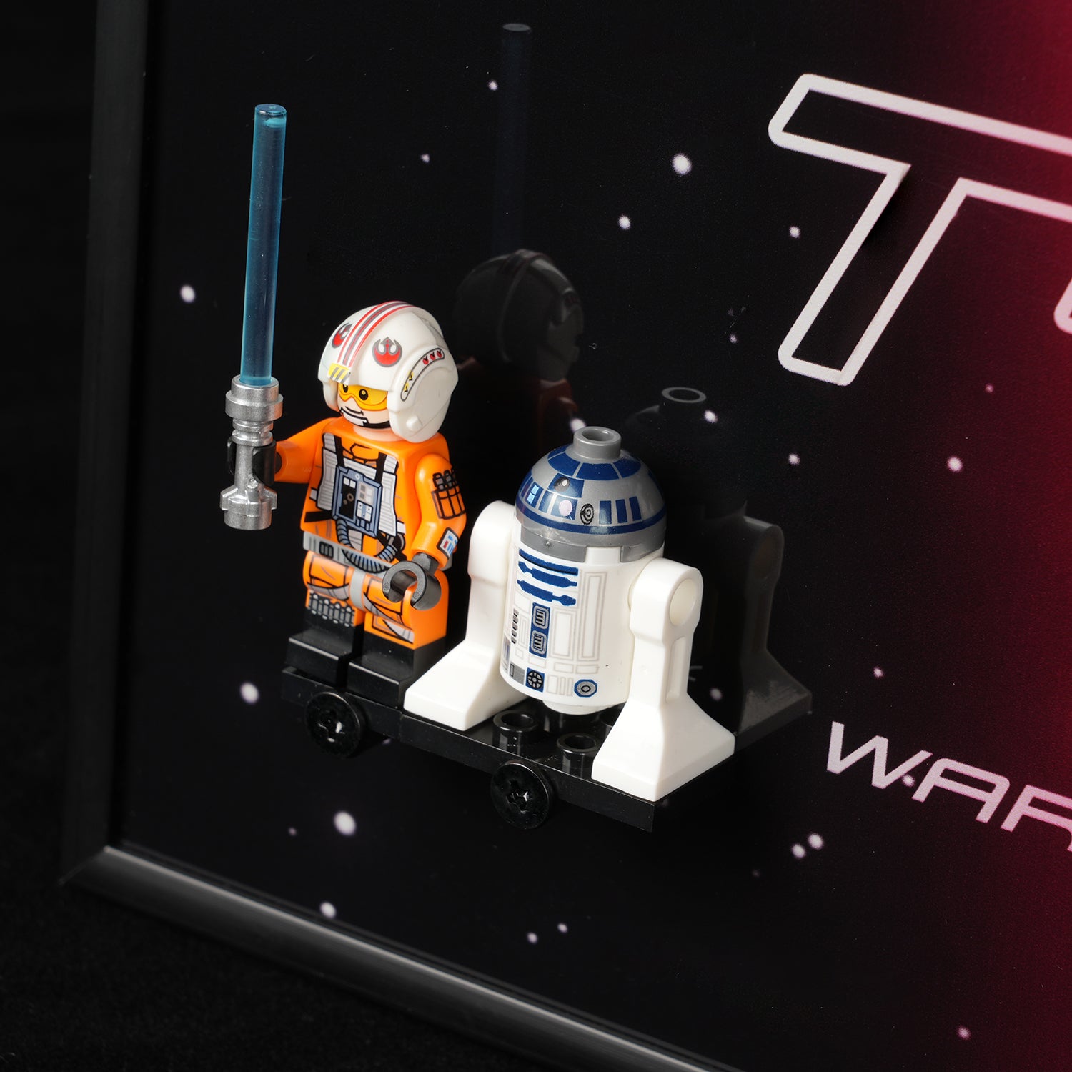 Acrylic Display Wall Mount For LEGO® Star Wars 75355 X-Wing Starfighter™ (LEGO® Set Not Included)