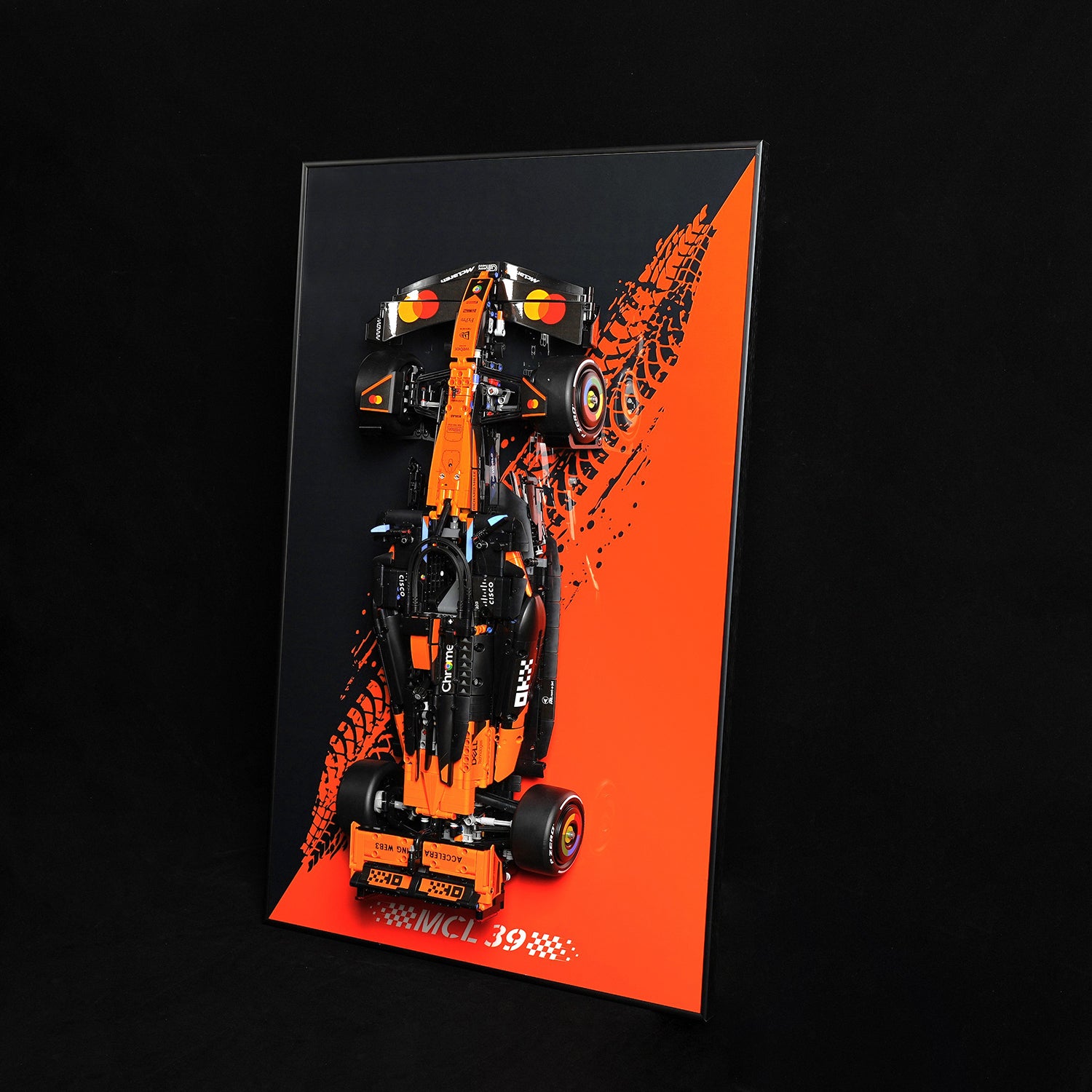 Acrylic Display Wall Mount for LEGO®Technic™ 42228 McLaren MCL39 F1® Car (LEGO® Set NOT Include)