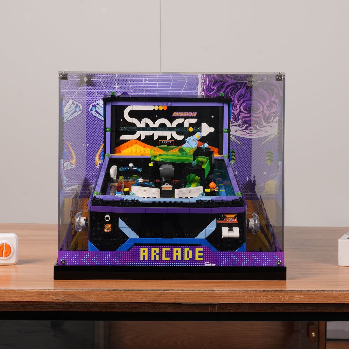Acrylic Display Case for LEGO® Icons 11374 Arcade Pinball Machine (LEGO® Set Not Included)
