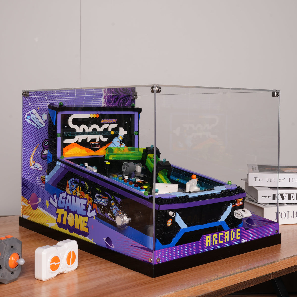 Acrylic Display Case for LEGO® Icons 11374 Arcade Pinball Machine (LEGO® Set Not Included)
