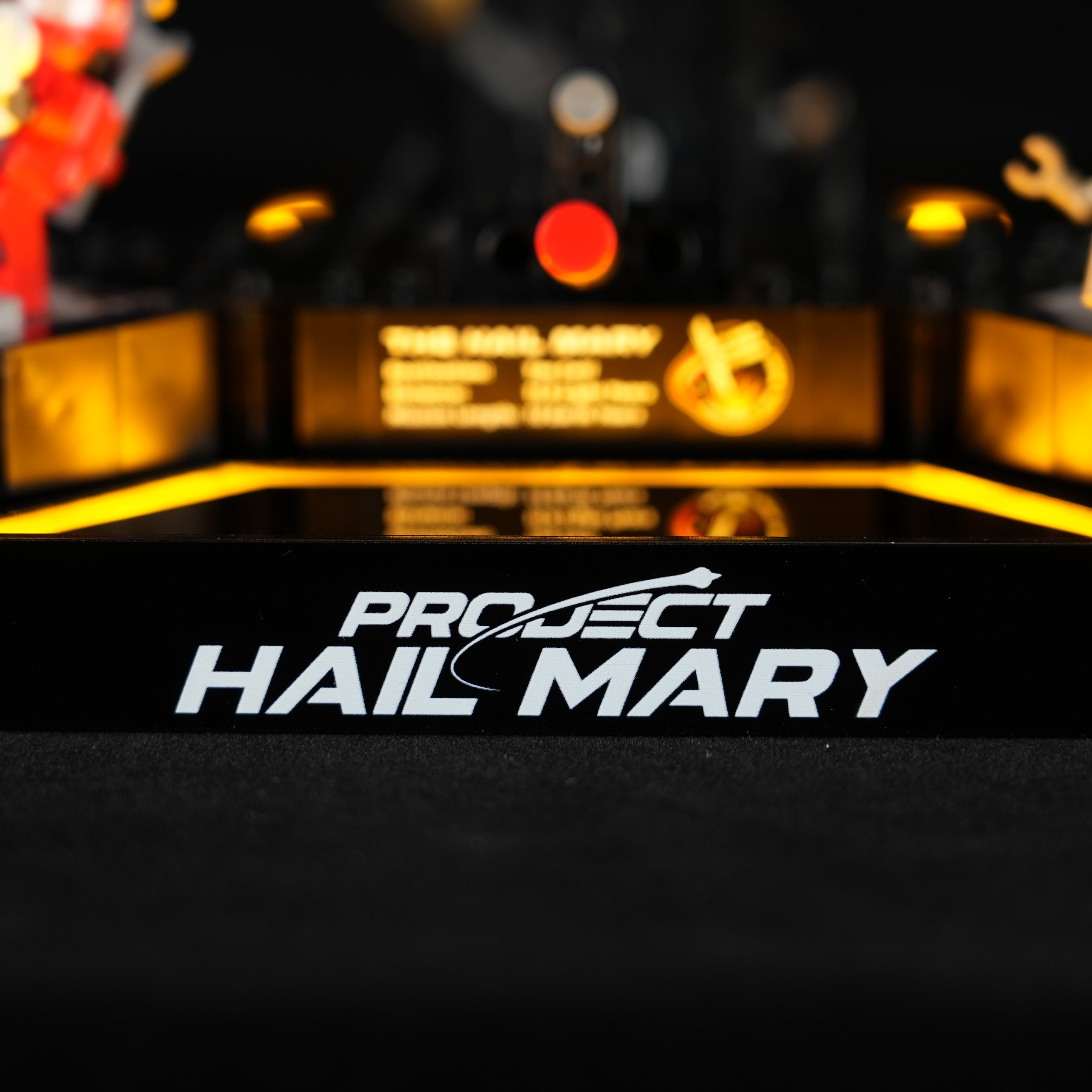 LED Light Acrylic Display Case for LEGO® Icons 11389 Project Hail Mary (LEGO® Set NOT Include)