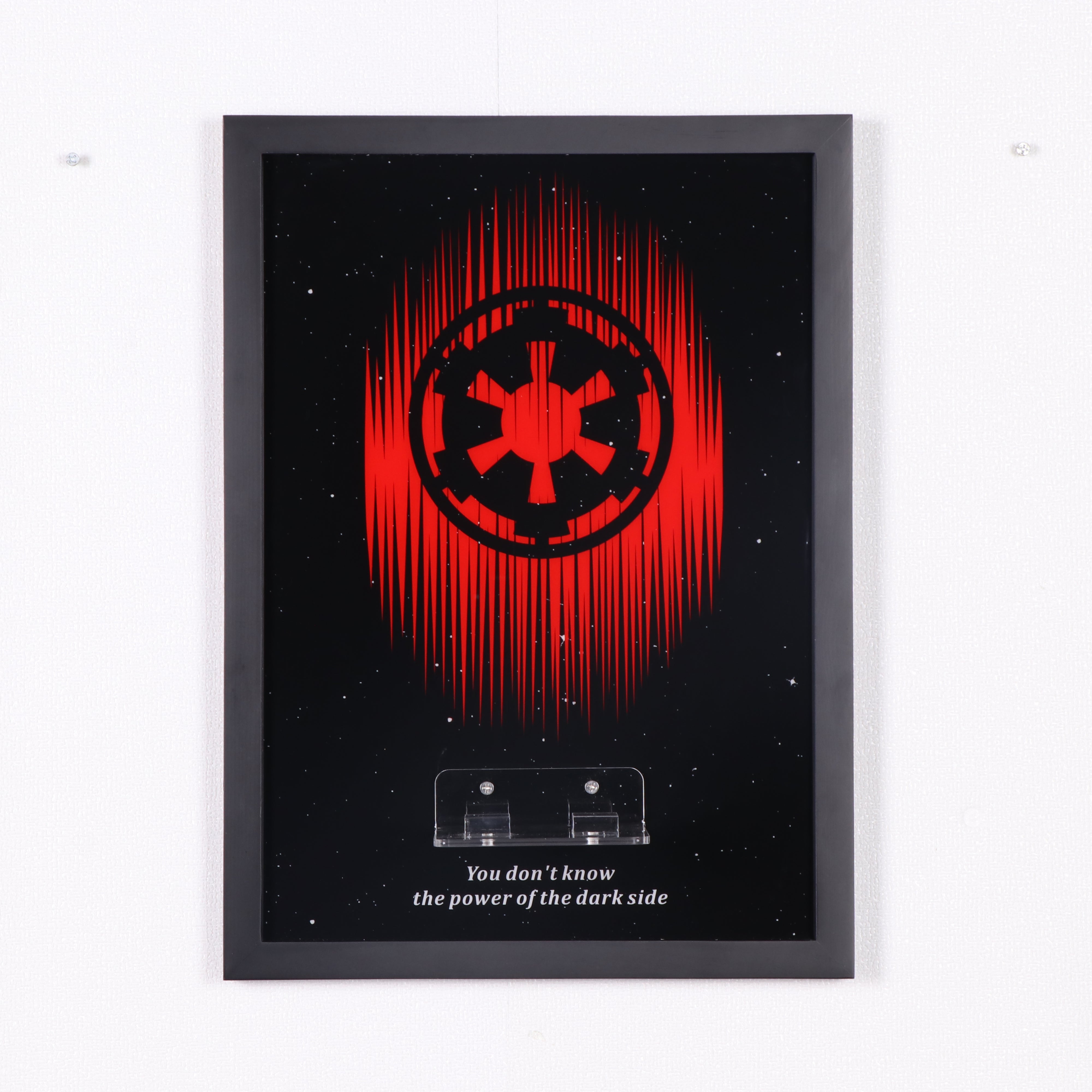 Display Wall Mount for LEGO® Star Wars™ 75461 Up-Scaled Darth Vader™ Minifigu (LEGO® Set Not Included).