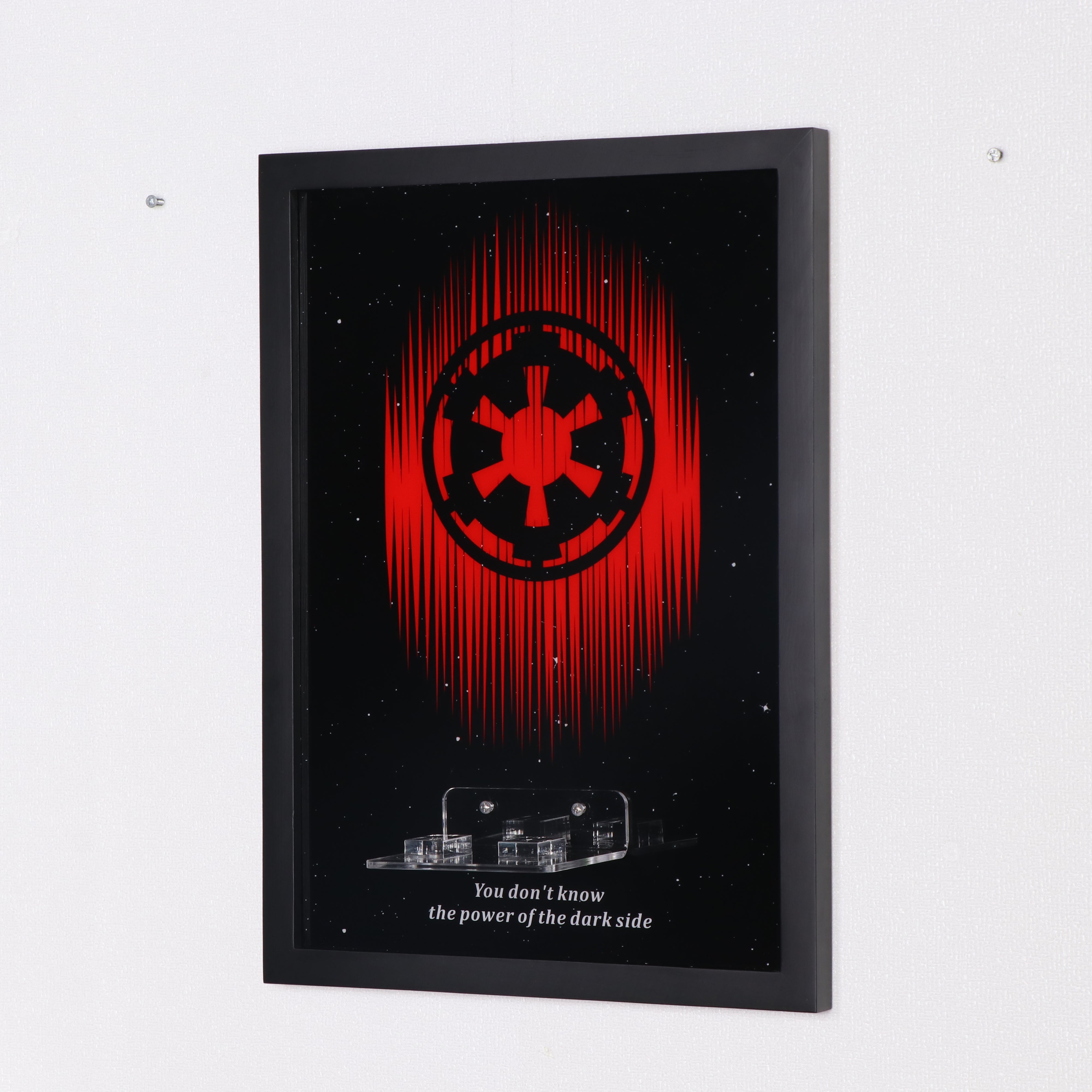 Display Wall Mount for LEGO® Star Wars™ 75461 Up-Scaled Darth Vader™ Minifigu (LEGO® Set Not Included).