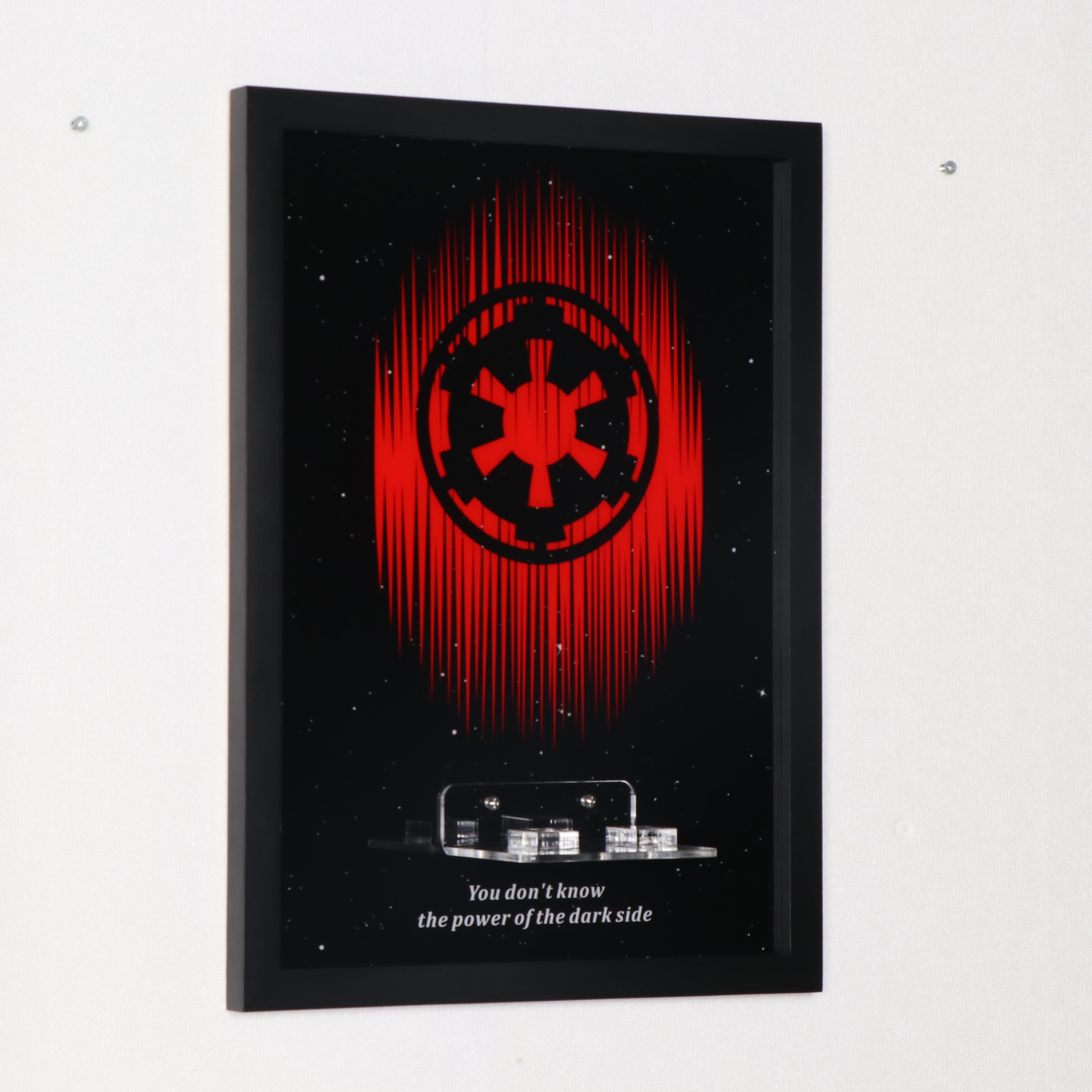Display Wall Mount for LEGO® Star Wars™ 75461 Up-Scaled Darth Vader™ Minifigu (LEGO® Set Not Included).