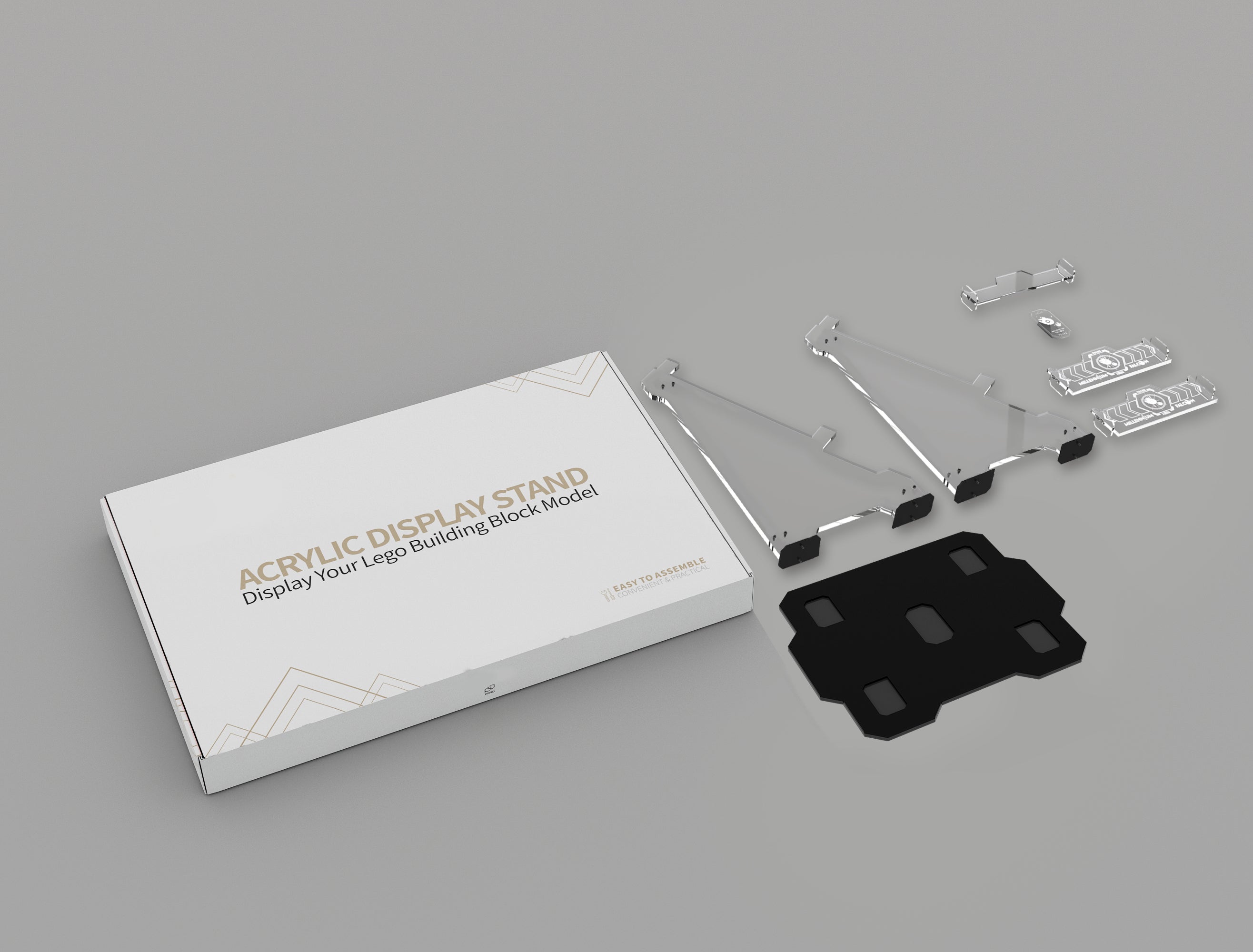 New Upgraded Version Acrylic Display Stand for LEGO® 75192 Star Wars™ Ultimate Millennium Falcon (LEGO® Set NOT Include)