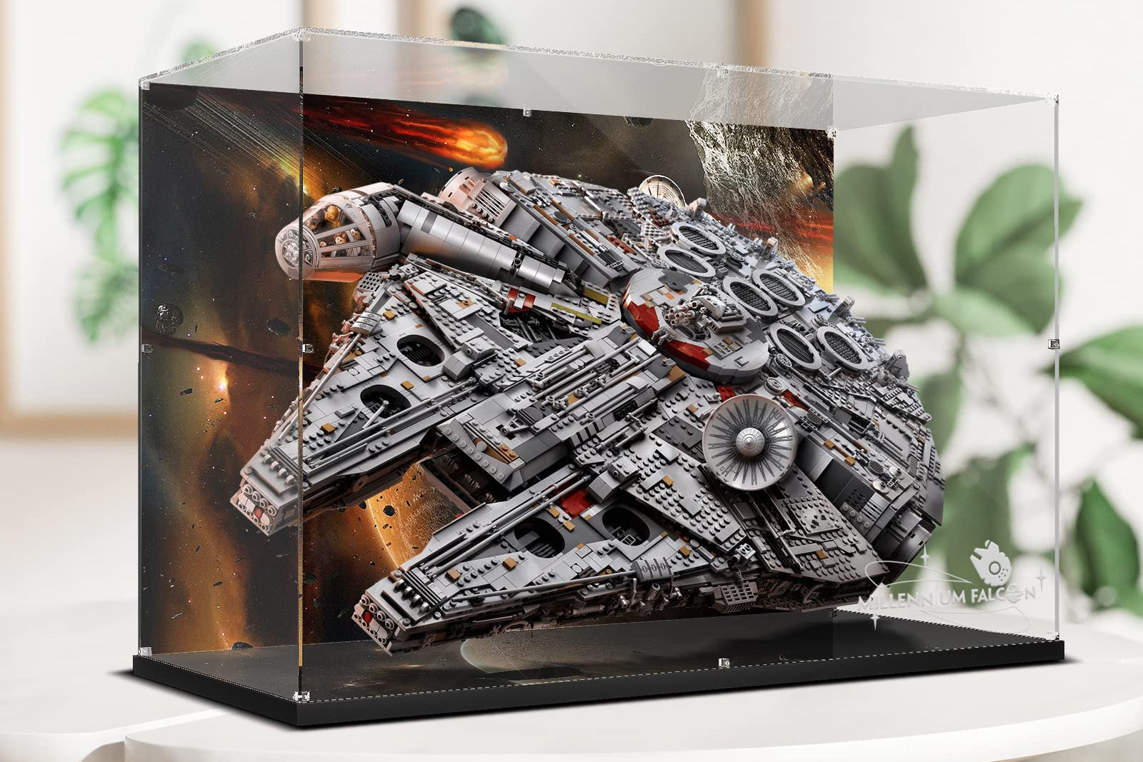 Acrylic Display Case for Lego Star Wars 75192 Millennium Falcon (Lego set NOT Included)