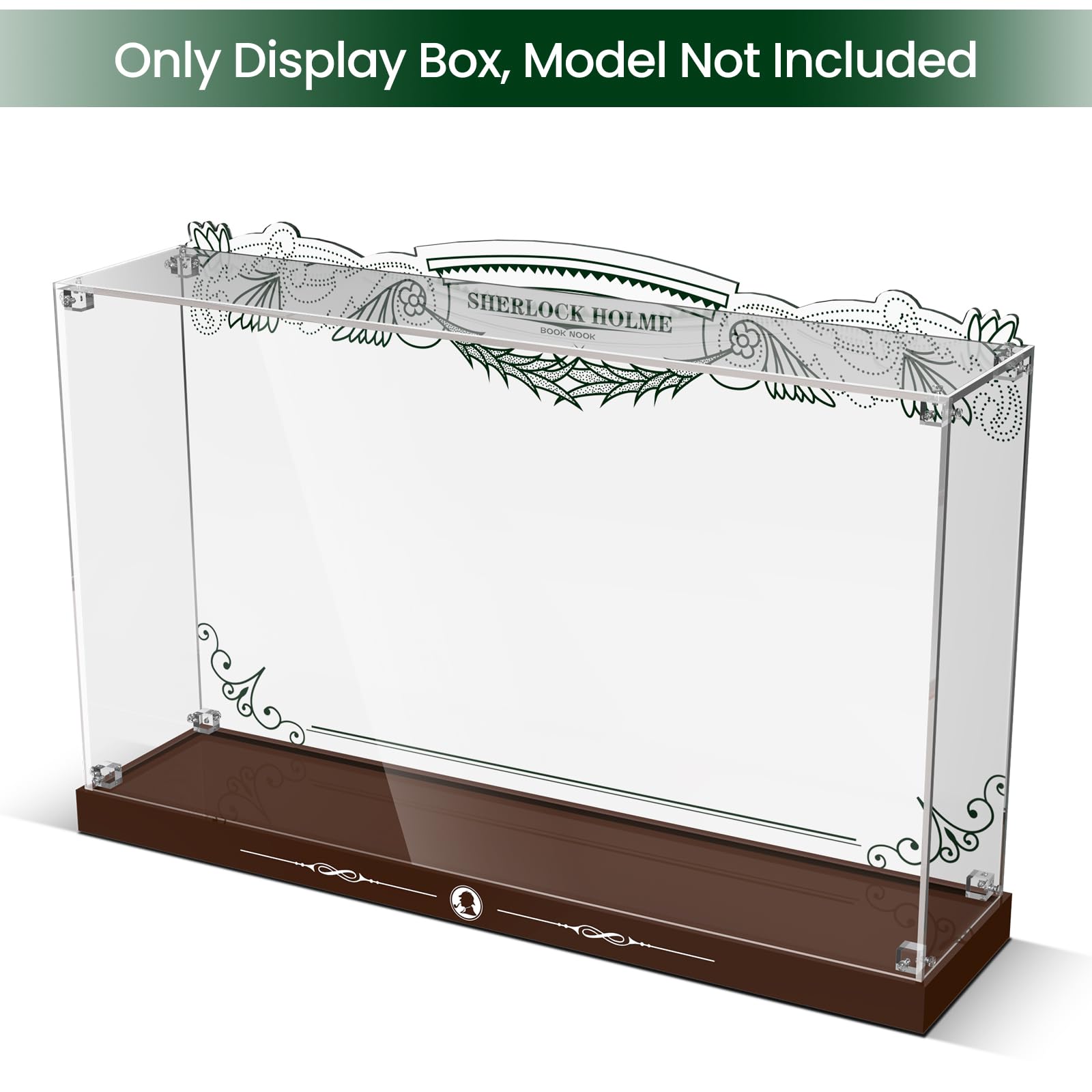 Acrylic Display Case for Lego Icons 10351 Sherlock Holmes Book Nook (Lego set Not Included)