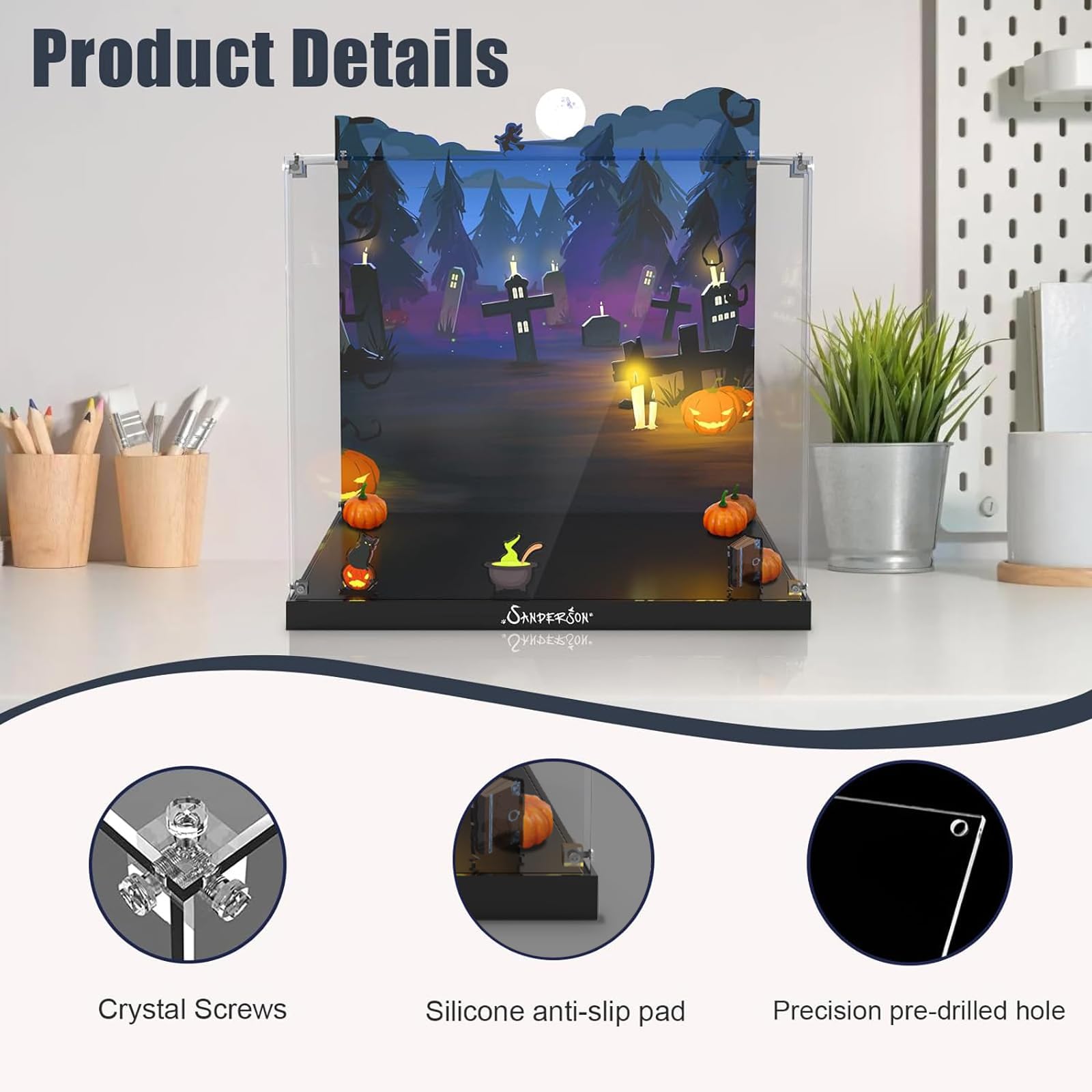 Acrylic Display Case for LEGO® Ideas 21341 Hocus Pocus The Sanderson Sister's Cottage(LEGO® Set NOT Included/USA CLEARANCE SALE)