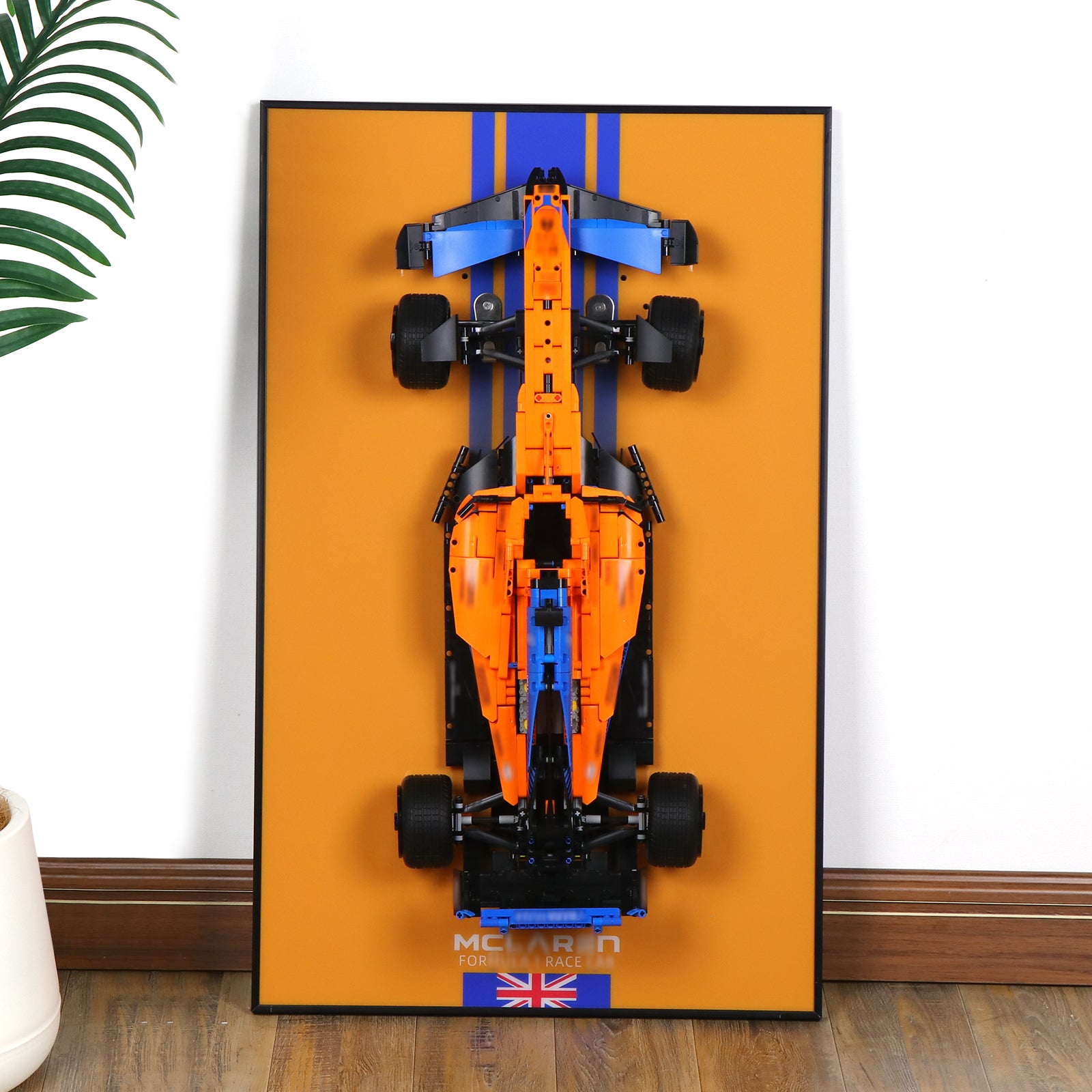 Display Wall Mount for Lego 42141 Technic McLaren Formula 1 2022 Replica Race Car&nbsp;(Lego Set Not Included)