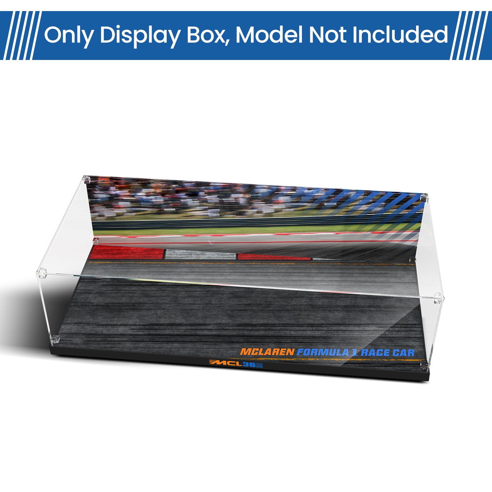 Acrylic Display Case for Lego 42141 McLaren Formula 1 Race Car (Lego Set Not Included)