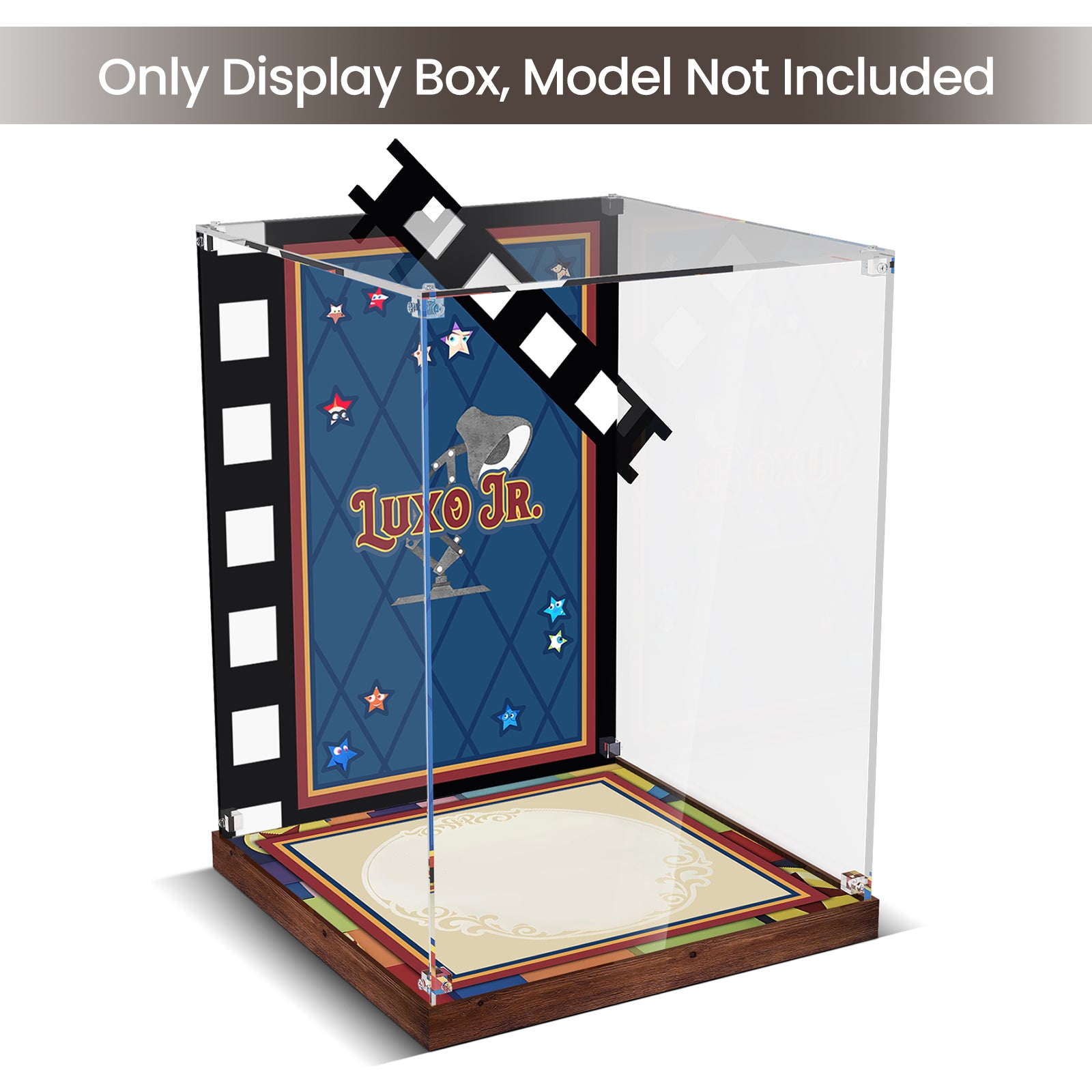 Acrylic Display Case for Lego 21357 Pixar Luxo Jr. Lamp (Lego Set Not Included)