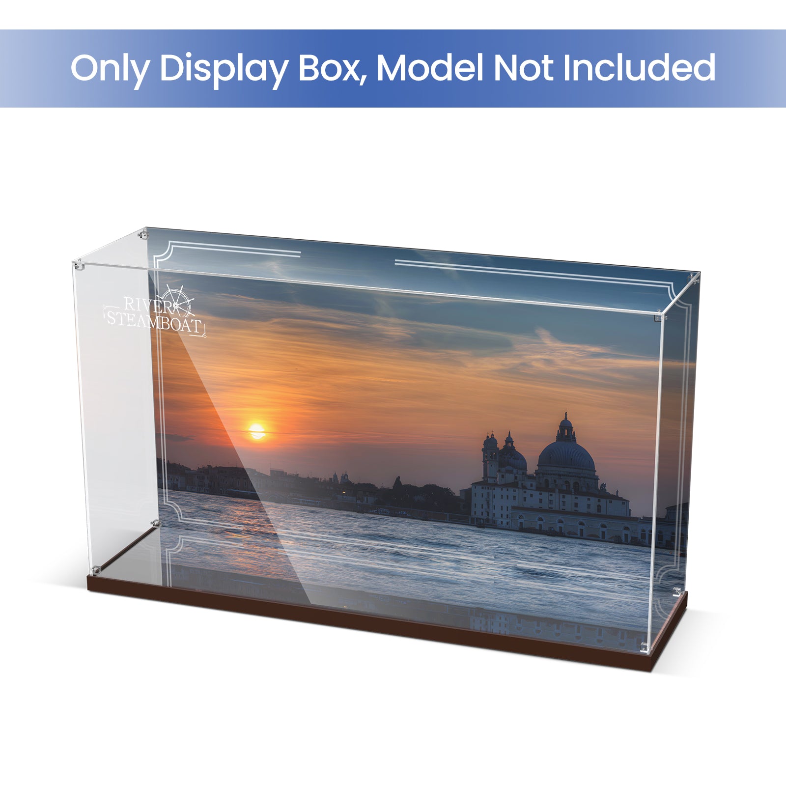 Acrylic Display Case for Lego River Steamboat Model Building Set 21356 (Box Only, No Model) (Box Only, No Model)