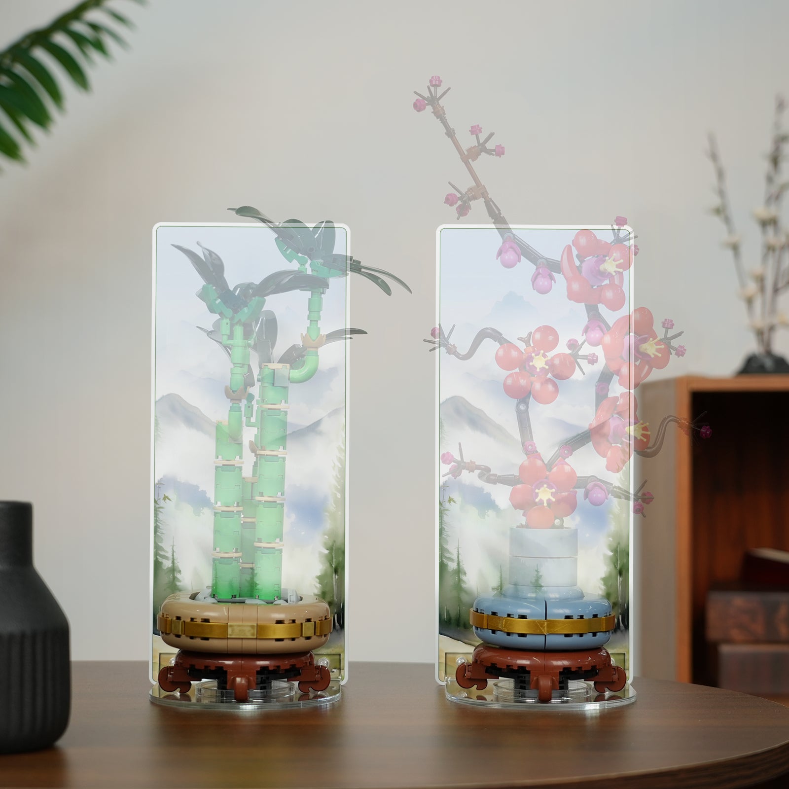 Acrylic Display Wall Mount for Lego Botanical Collection 10343/10344/10368/10369 (Lego Set Not Included)