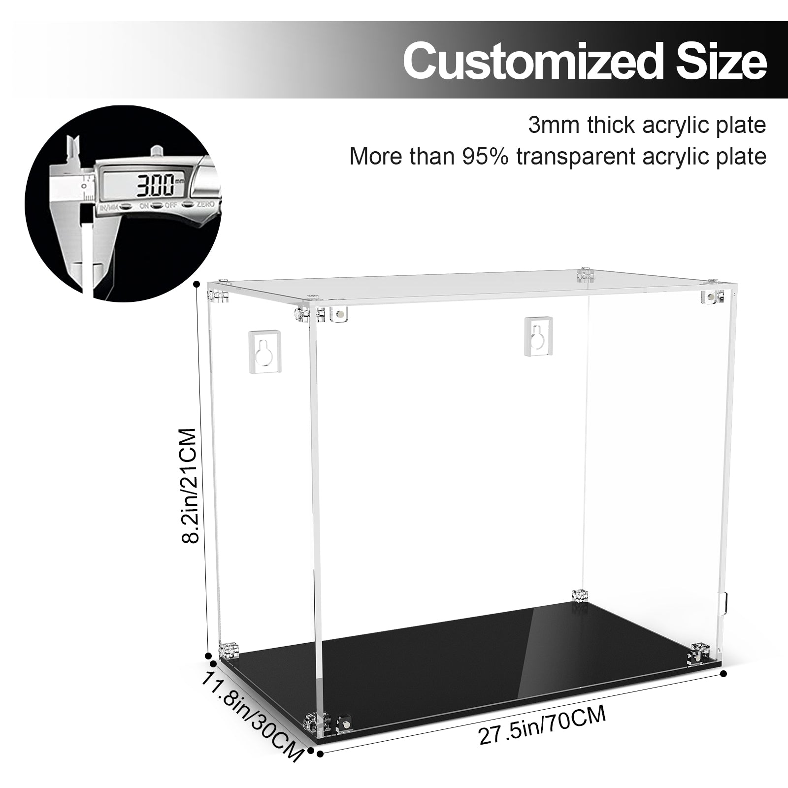 Acrylic Display Case for Lego 76327/76326 Iron Man MK4 Bust (Lego Set Not Included)