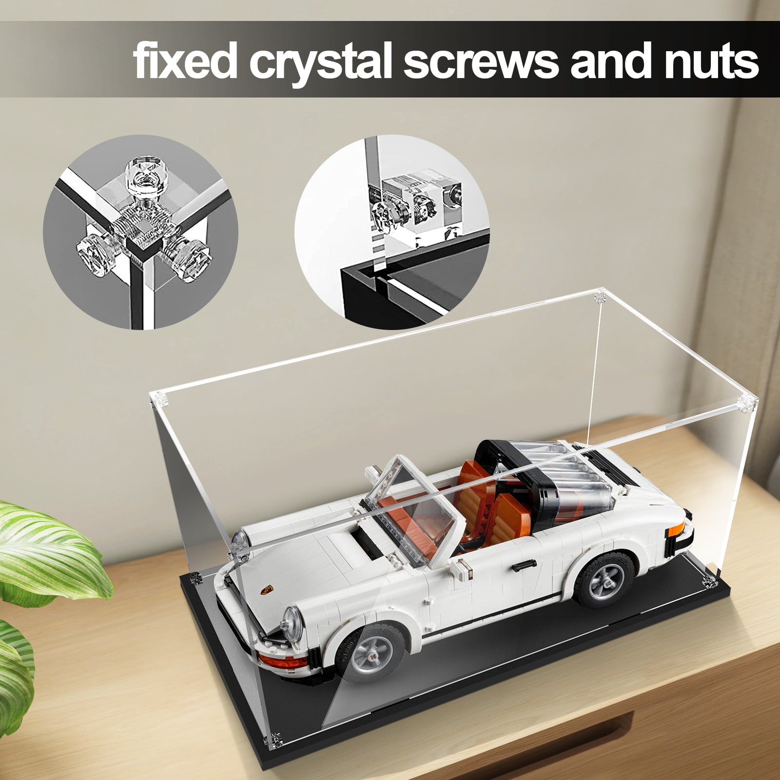 Universal Acrylic Display Case for Lego Model Car (Lego Set Not Included)