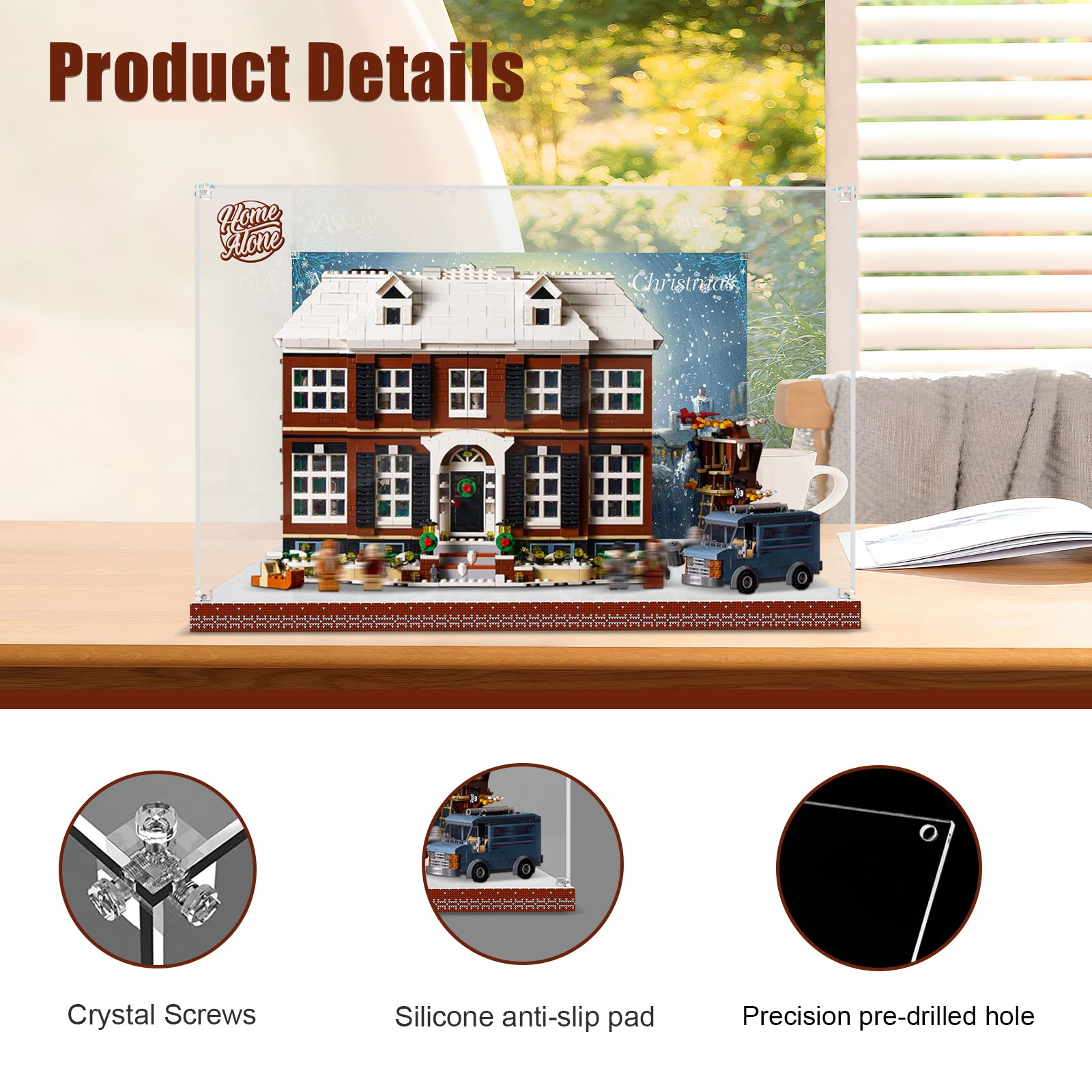 Acrylic Display Case for Lego 21330 Ideas Home Alone Building Set (Box Only, No Model)
