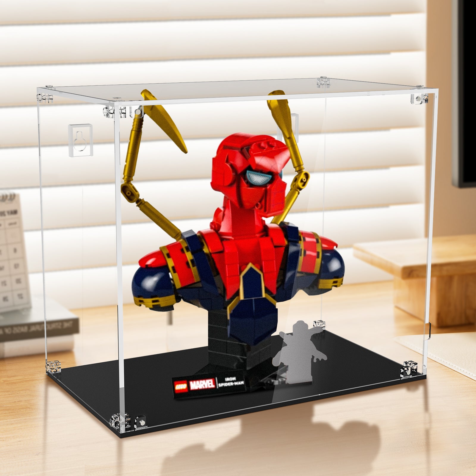 Acrylic Display Case for Lego 76327/76326 Iron Man MK4 Bust (Lego Set Not Included)