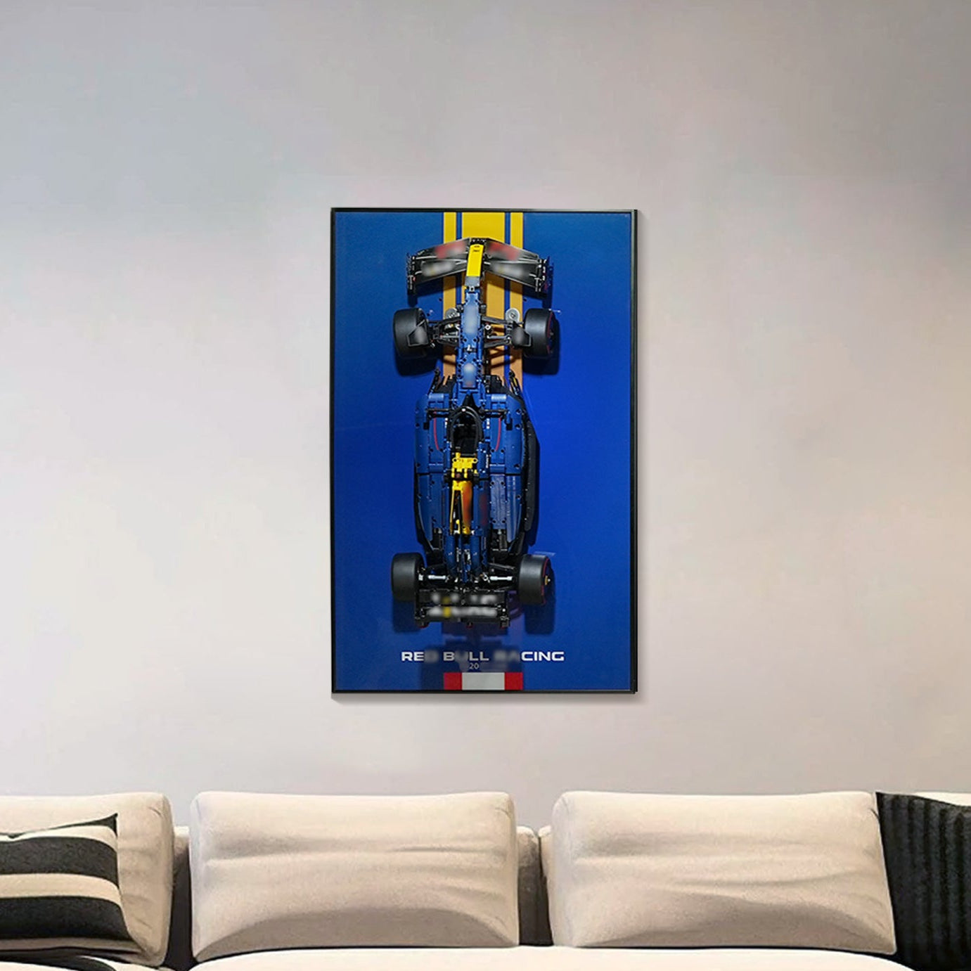 Display Wall Mount for LEGO® Technic 42206 Oracle Red Bull Racing RB20 F1 Car (Lego set Not Included)