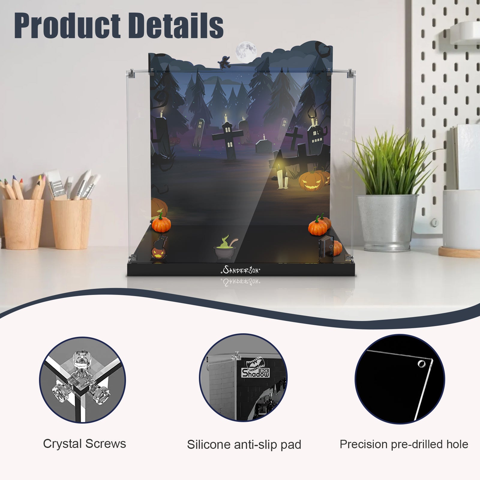 Acrylic Display Case for Lego Ideas Hocus Pocus The Sanderson Sister's Cottage 21341 (Box Only, No Model)